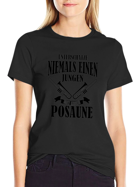 Never Underestimate a Trombone Player Graphic Tee