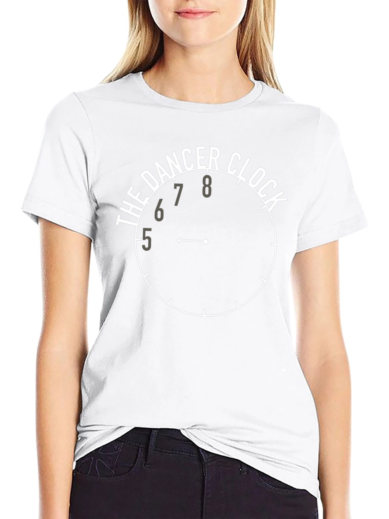 The Dancer Clock Graphic Tee - Black