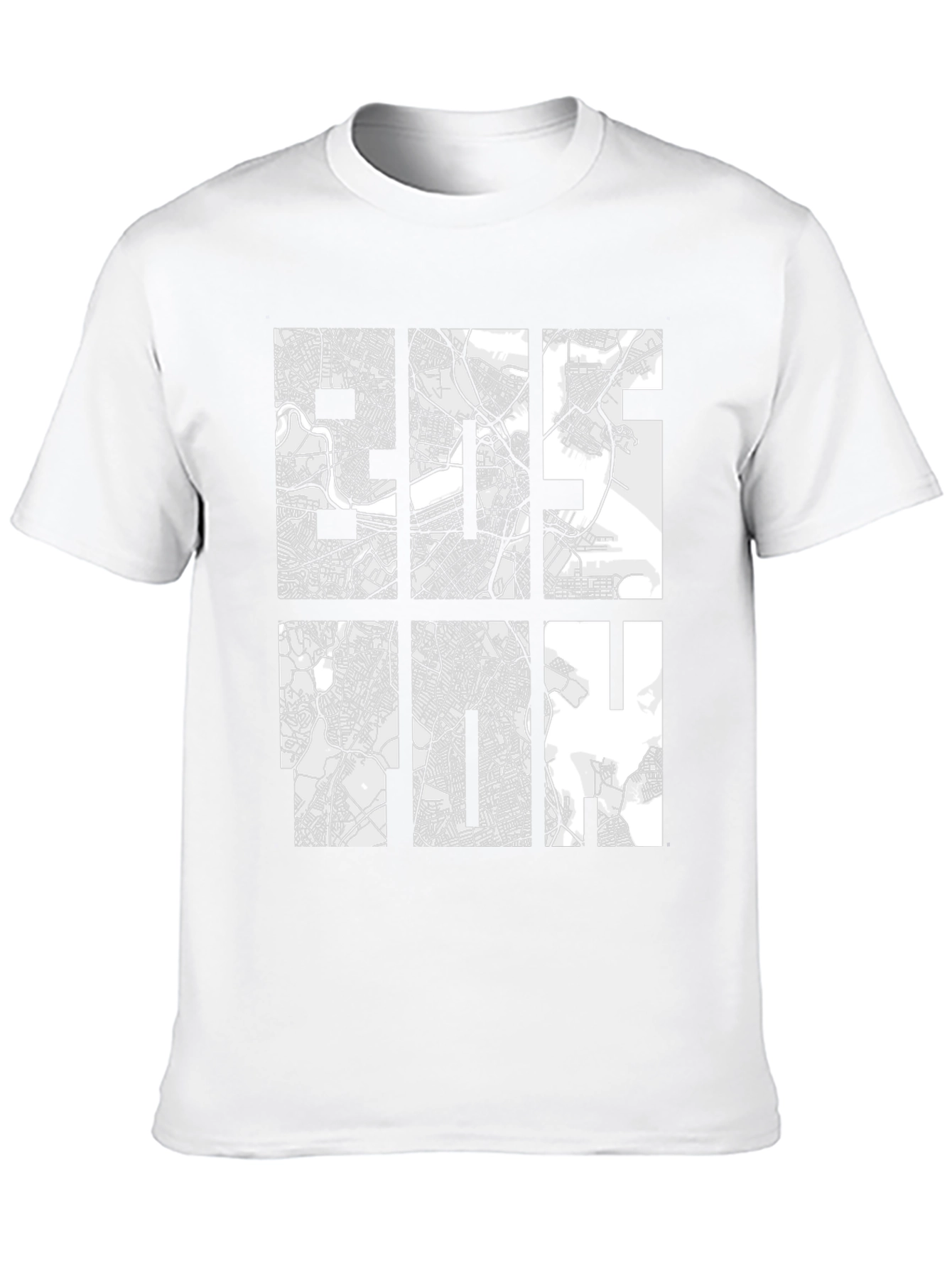 Boston Map T-Shirt - Cityscape Design