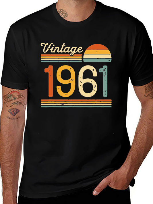 Vintage 1961 T-Shirt Retro Birthday Gift