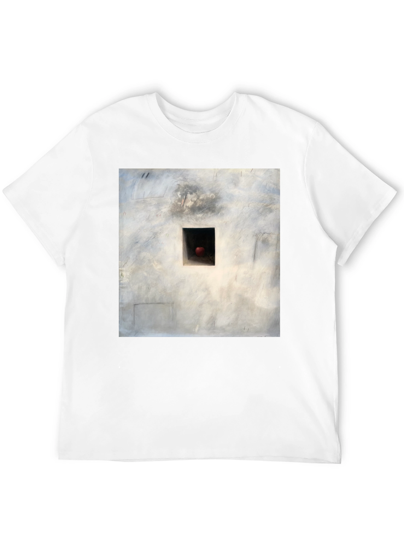 Artistic Square Wall Graphic Black T-Shirt