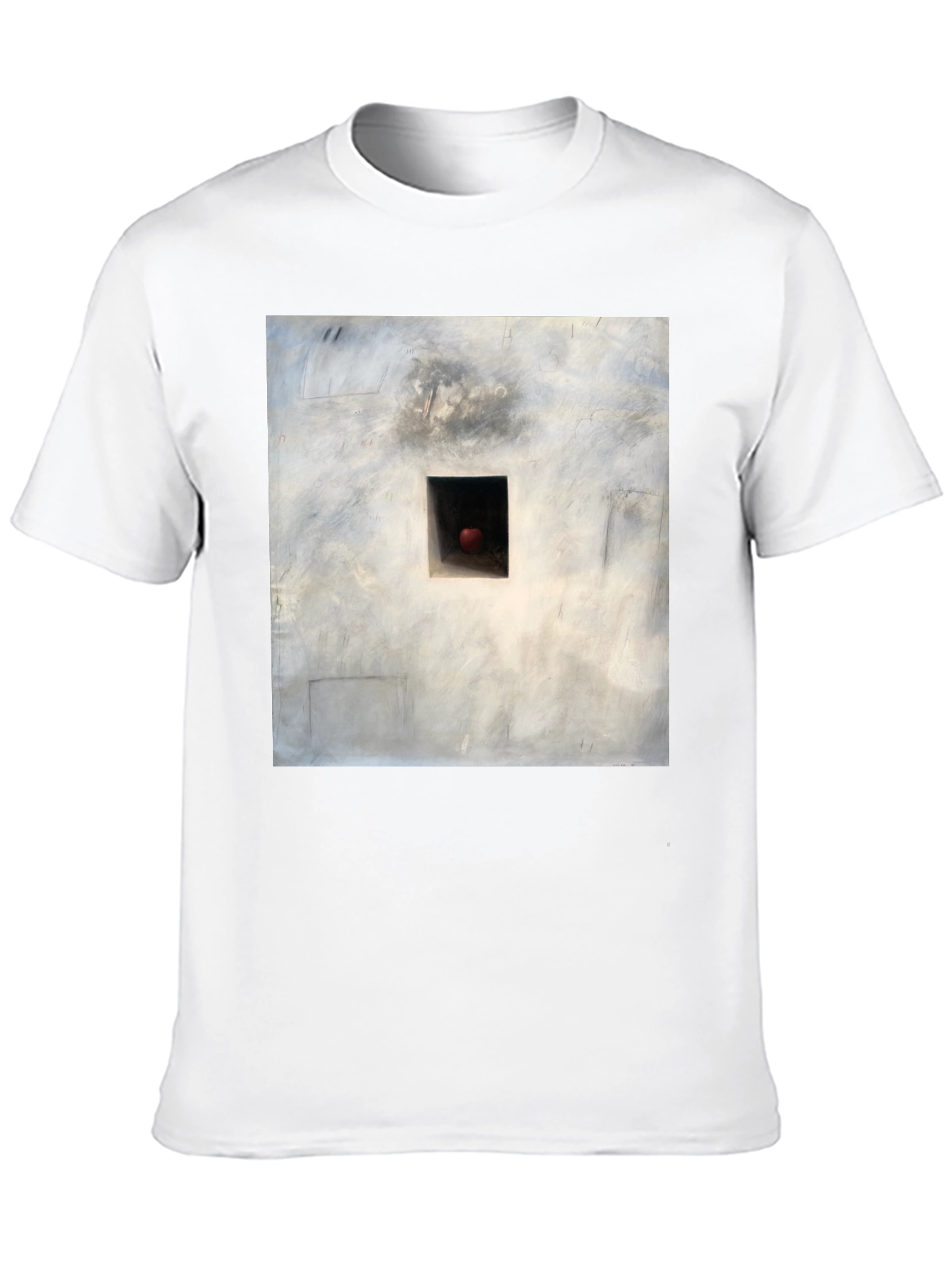 Artistic Square Wall Graphic Black T-Shirt