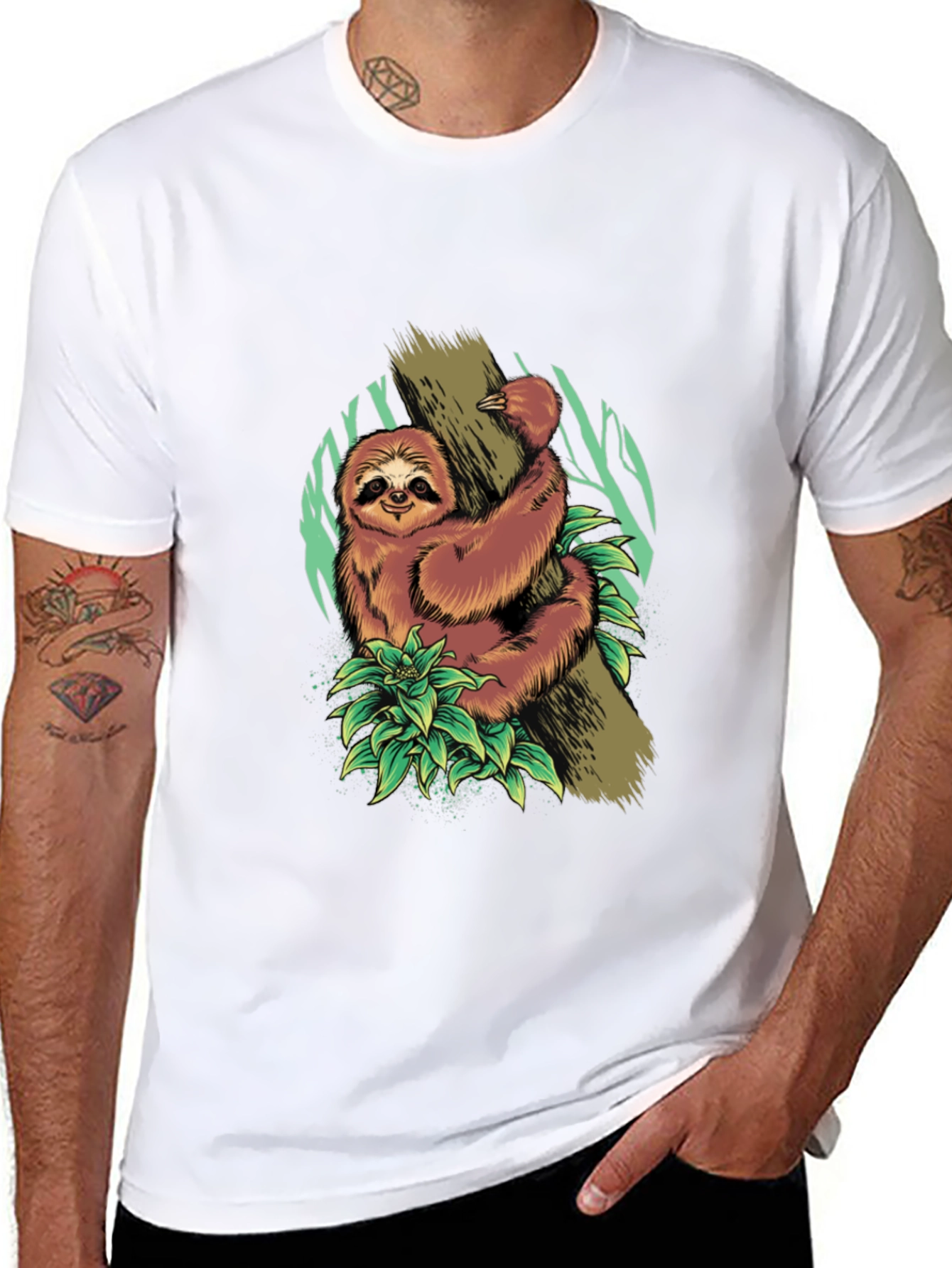 Sloth Graphic Tee - Cute & Casual