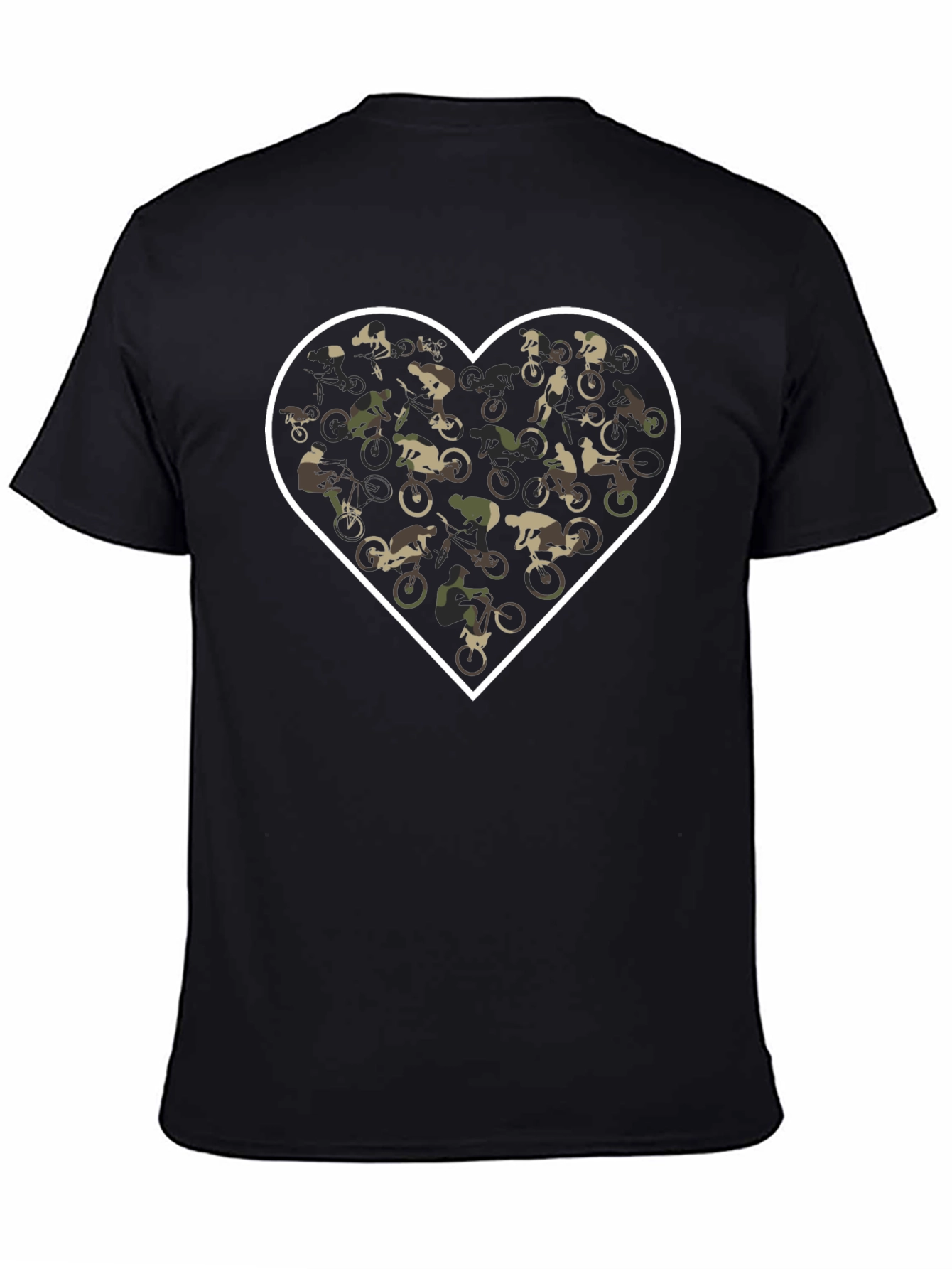 Mountain Bike Heart Graphic T-Shirt