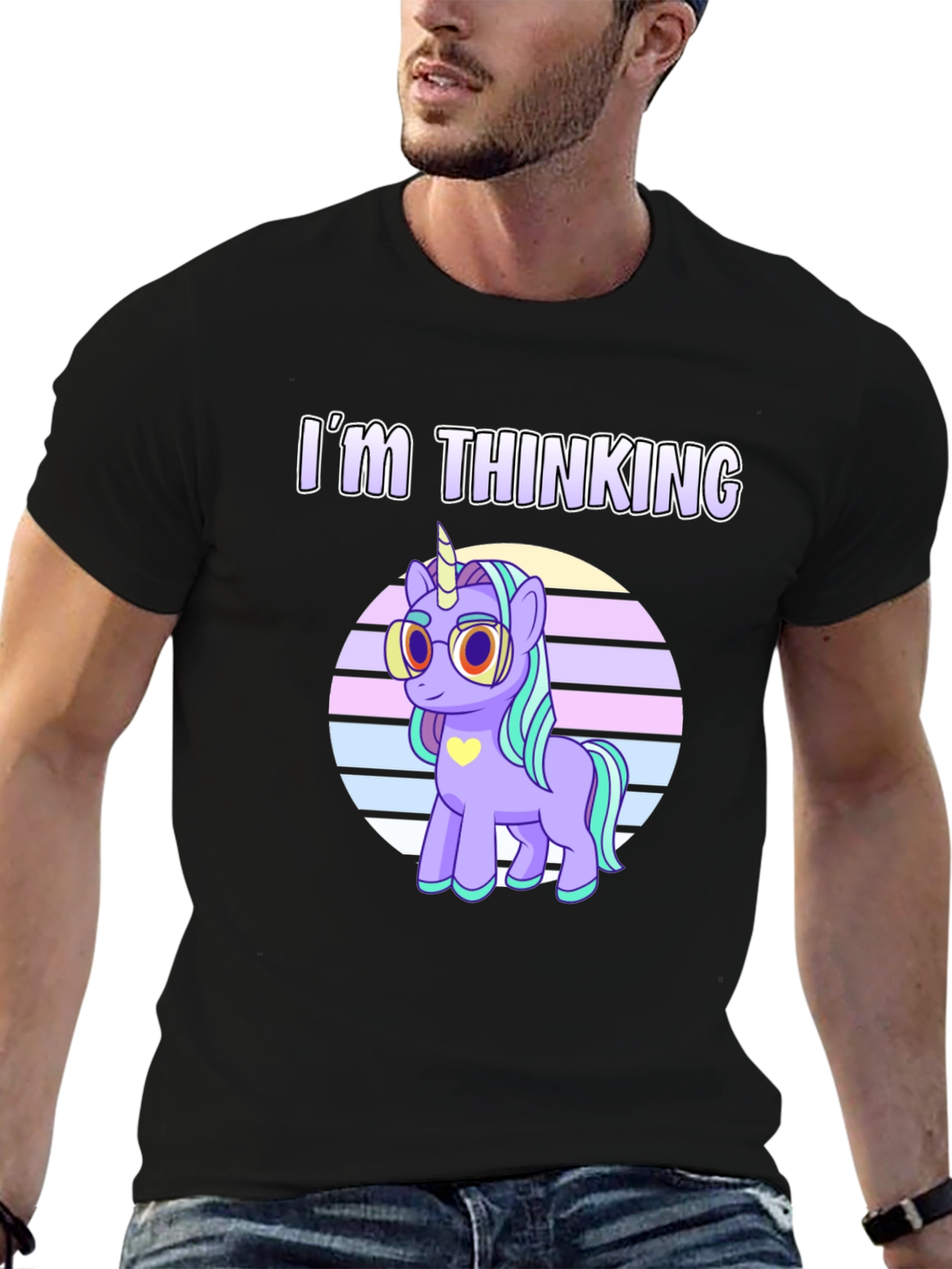 Im Thinking Unicorn Graphic T-Shirt