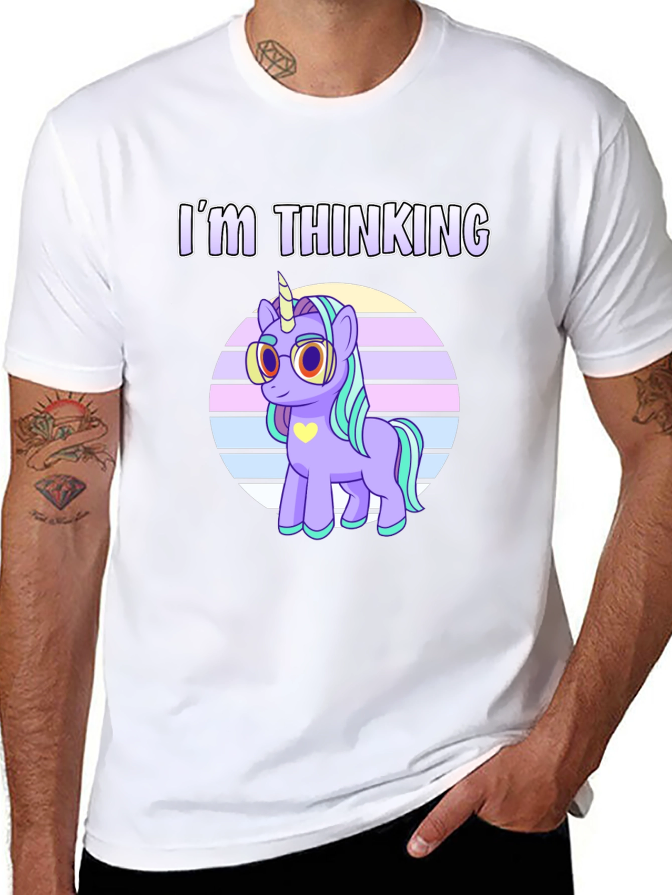 Im Thinking Unicorn Graphic T-Shirt
