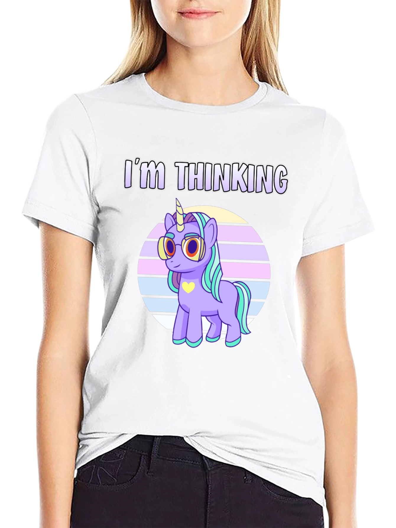 Im Thinking Unicorn Graphic T-Shirt