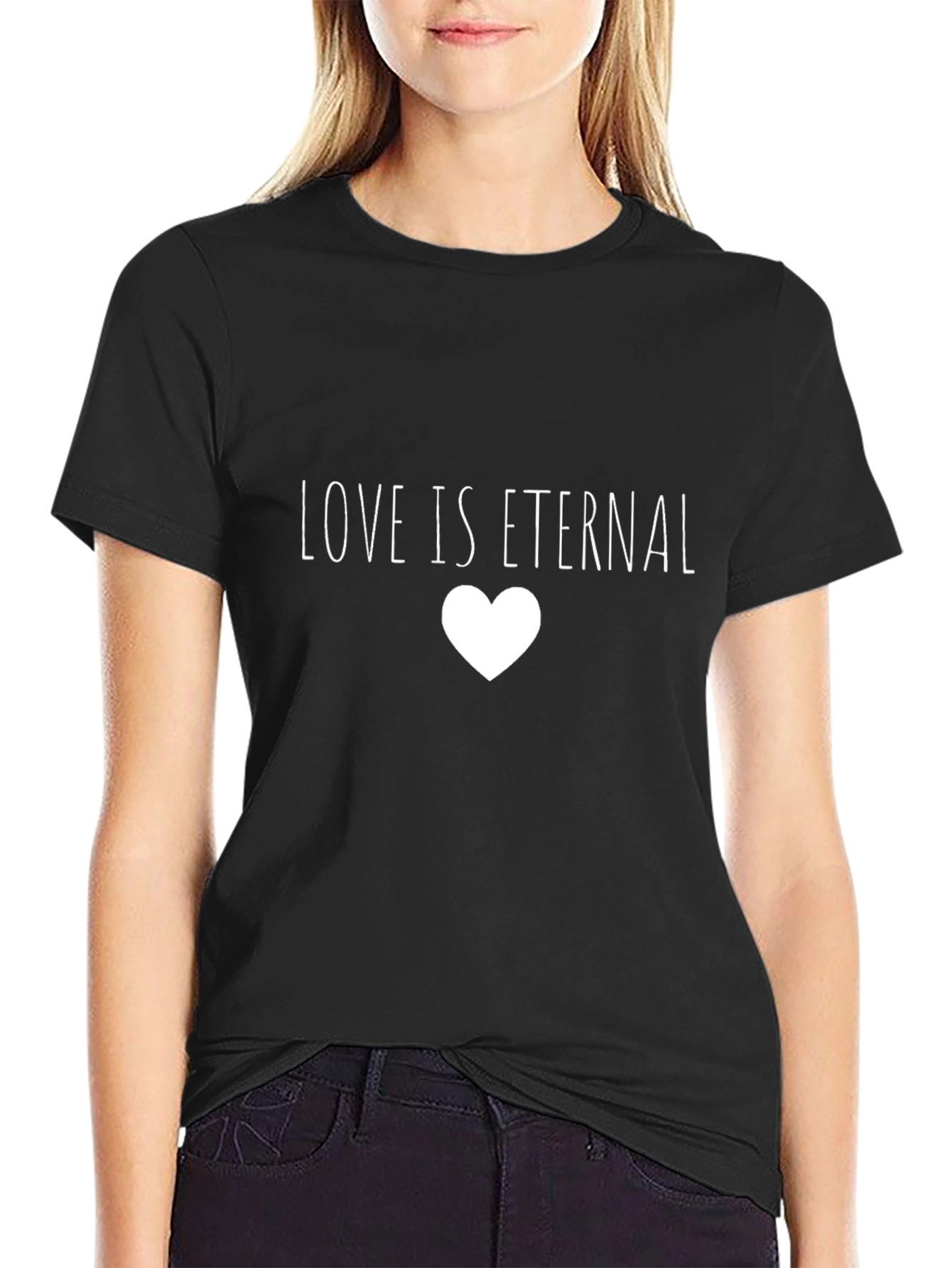 Love is Eternal T-Shirt - Black Graphic Tee