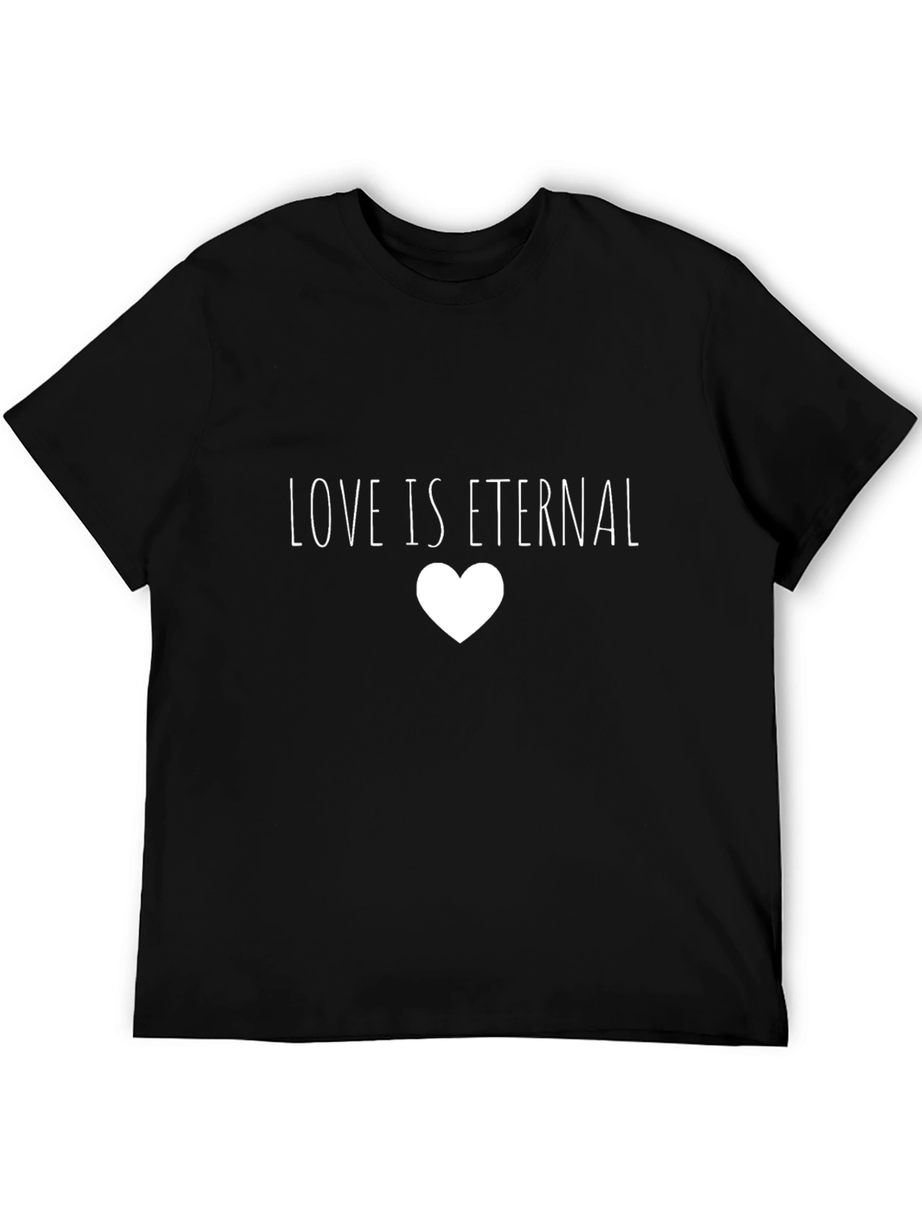 Love is Eternal T-Shirt - Black Graphic Tee