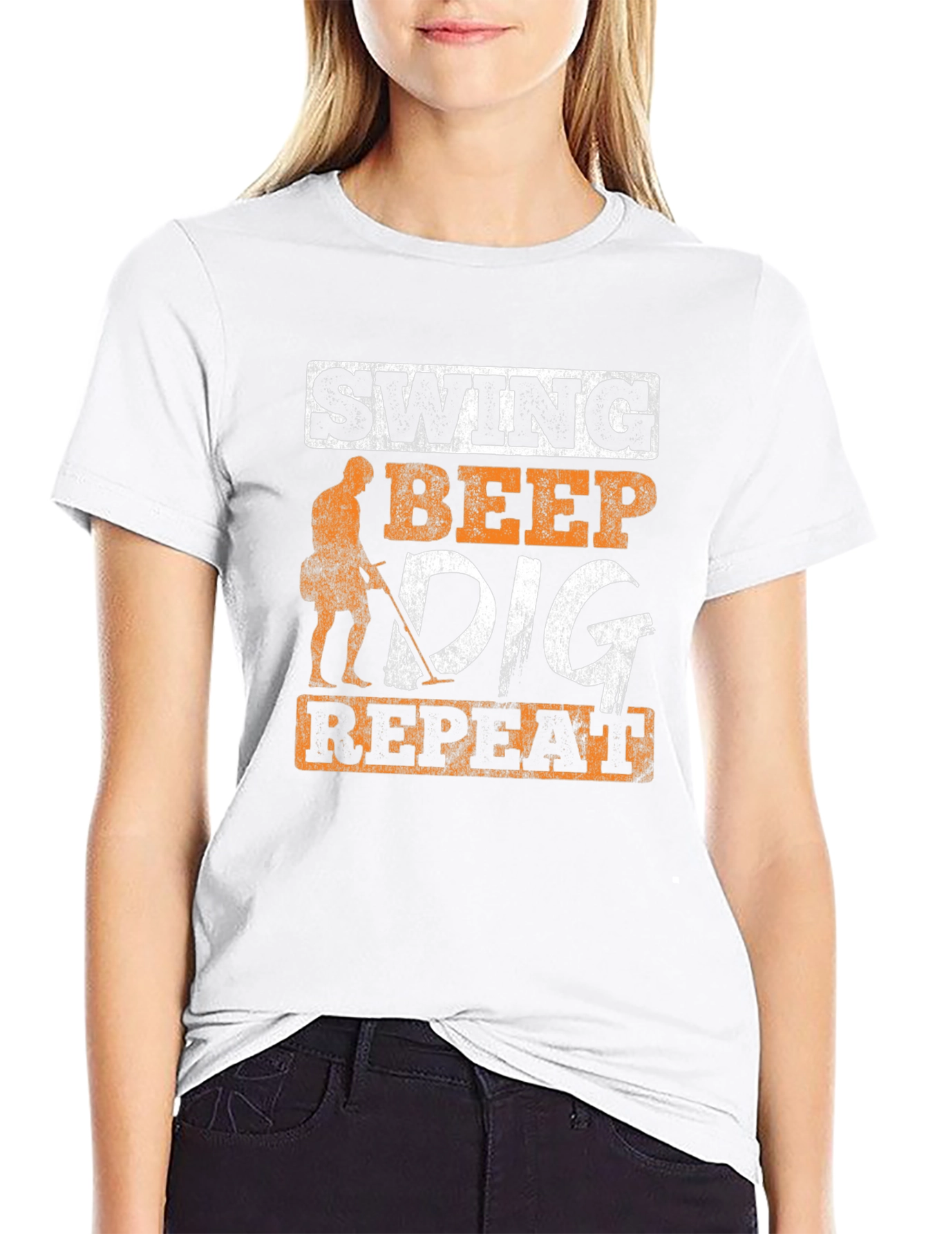 Metal Detecting T-Shirt - Swing Beep Dig Repeat