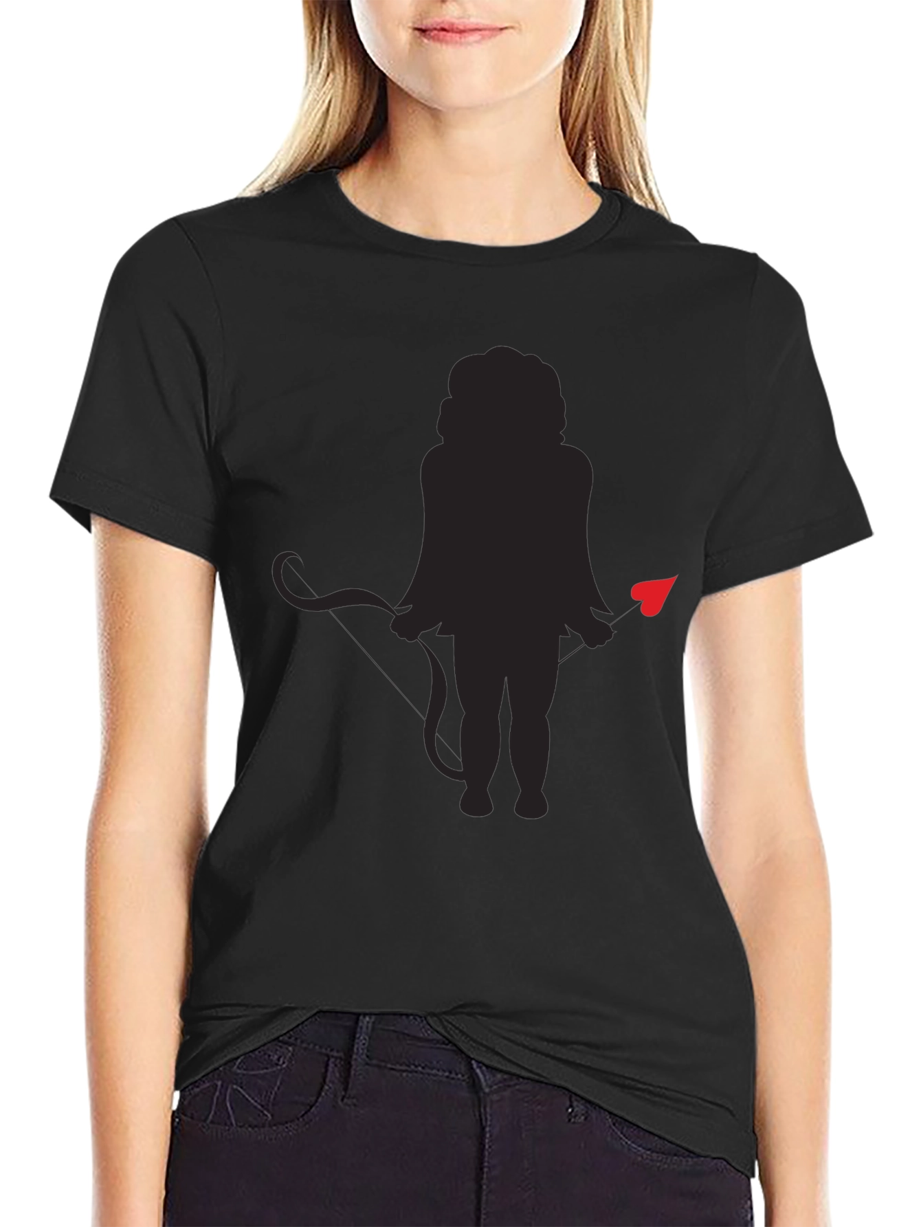 Devil Cupid Graphic Tee - Mens Black T-Shirt