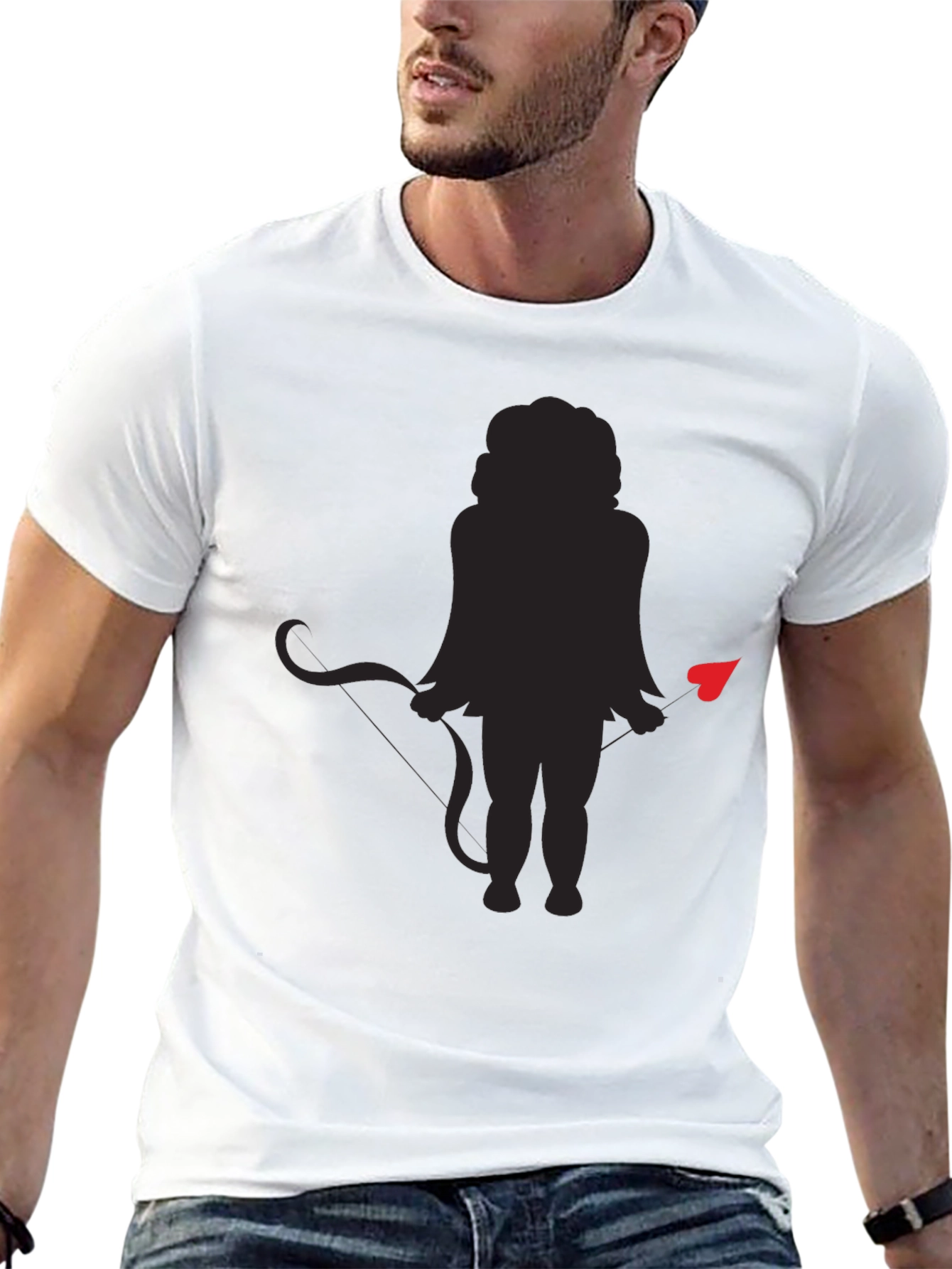 Devil Cupid Graphic Tee - Mens Black T-Shirt