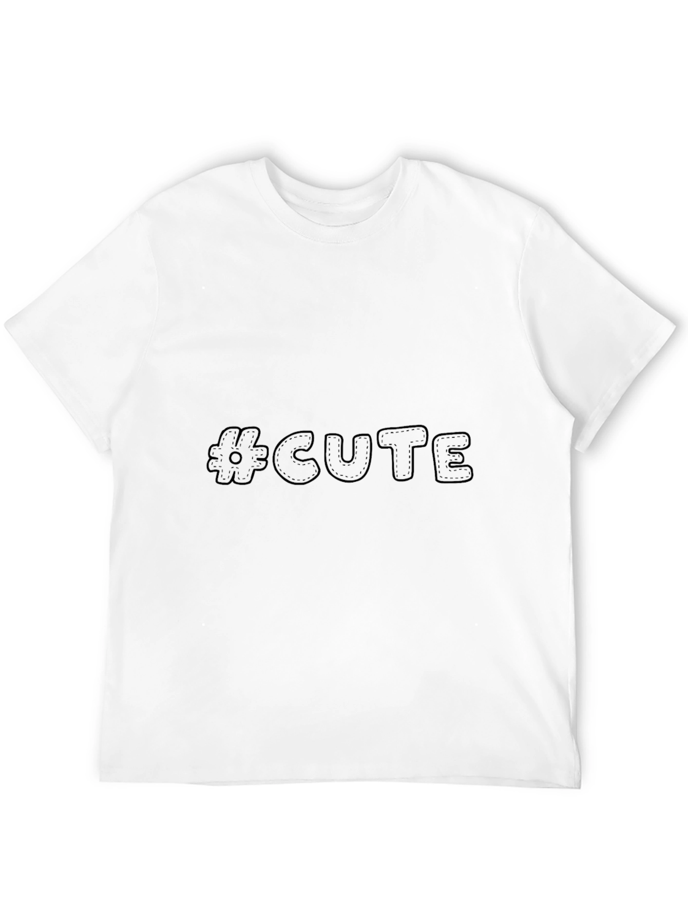 #Cute Black T-Shirt - Soft & Stylish Casual Wear