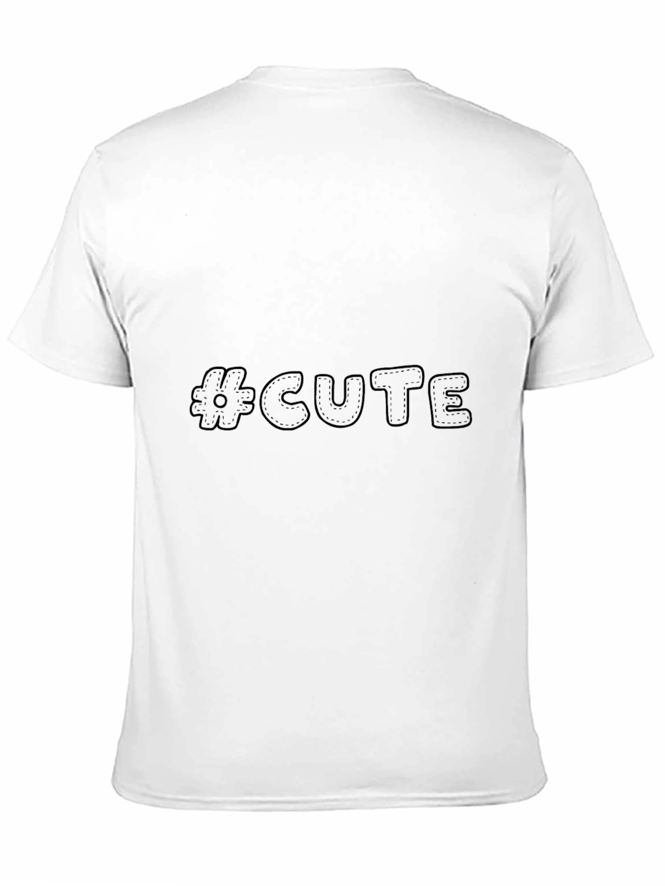 #Cute Black T-Shirt - Soft & Stylish Casual Wear