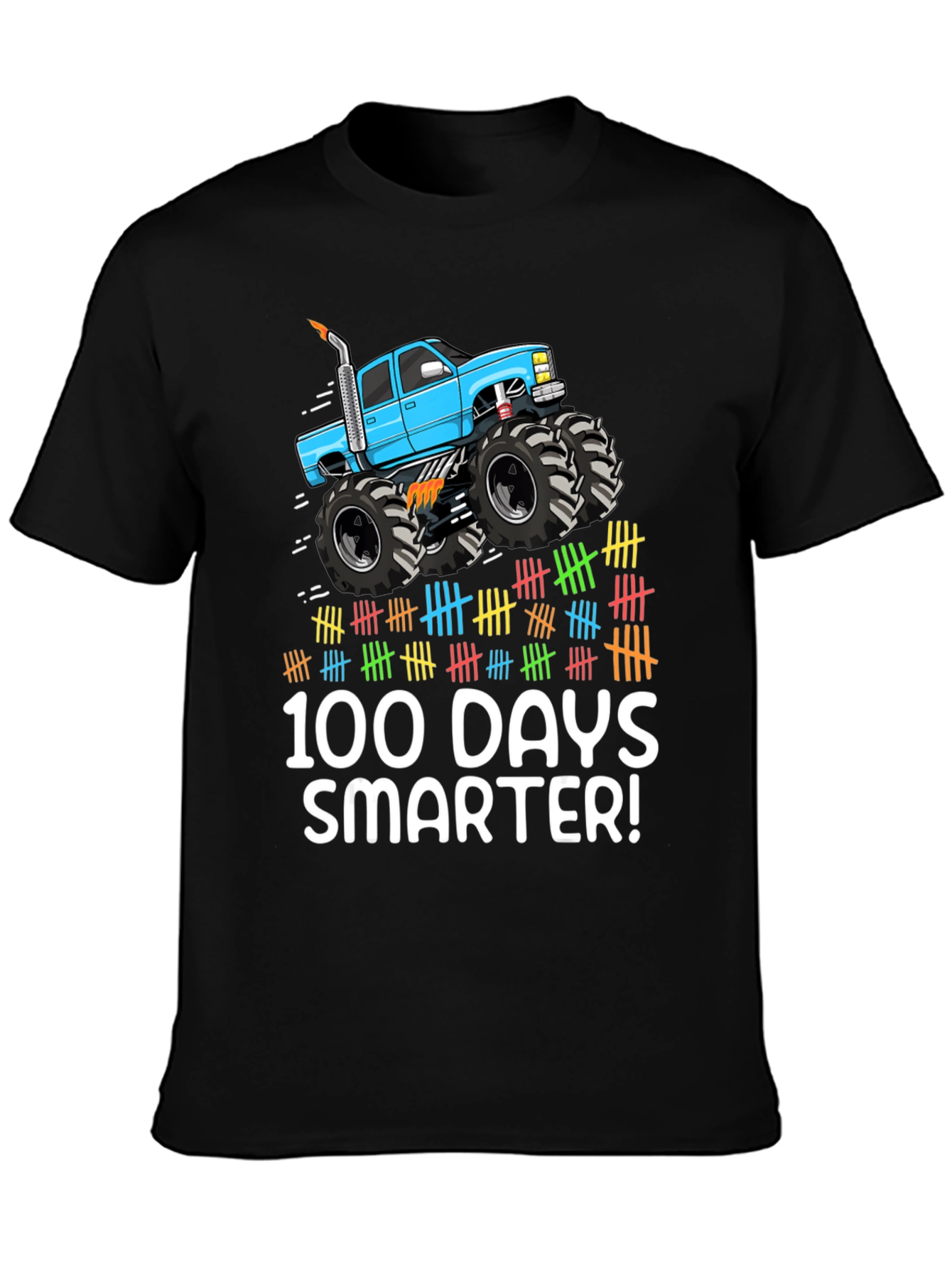 100 Days Smarter Monster Truck Tee