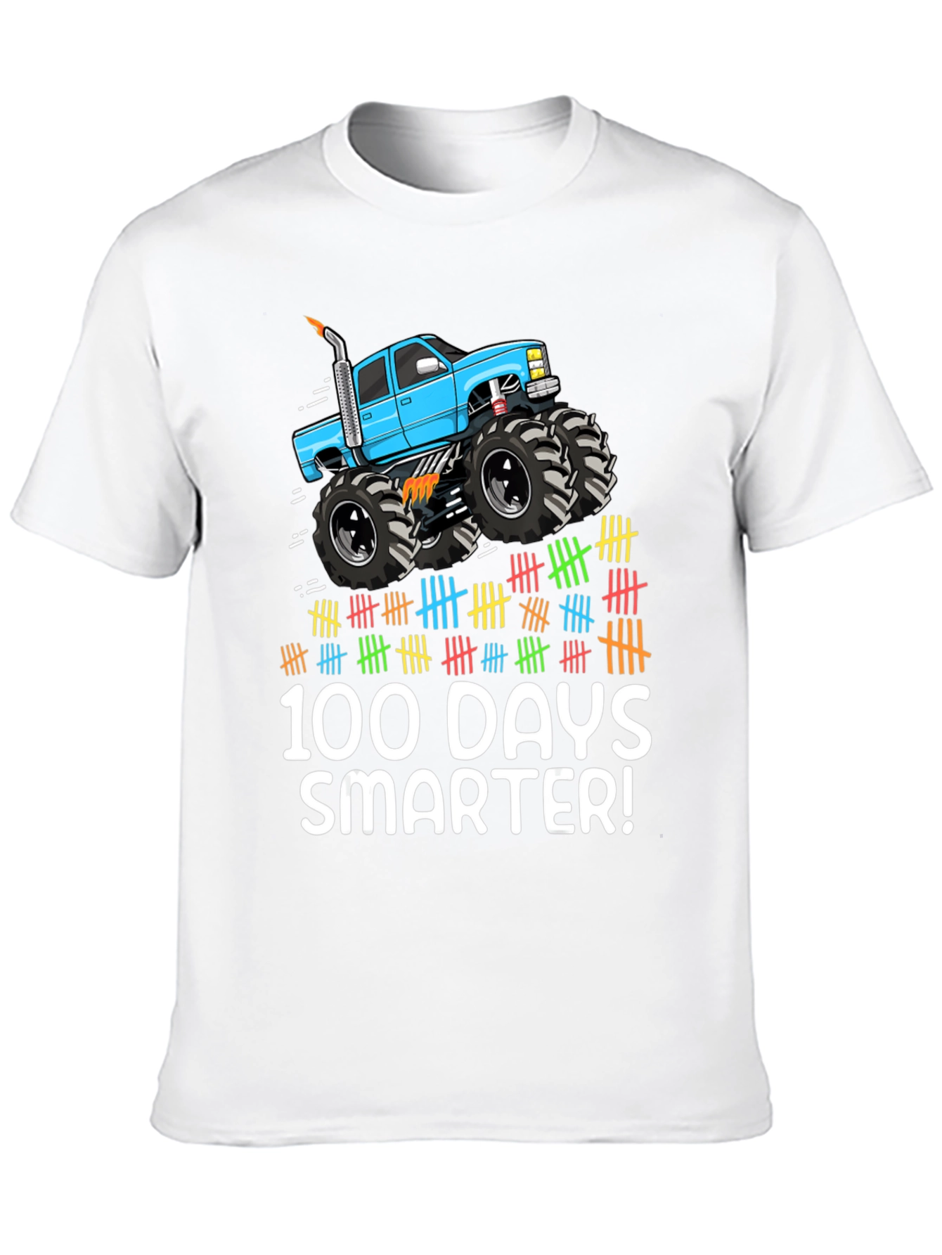 100 Days Smarter Monster Truck Tee