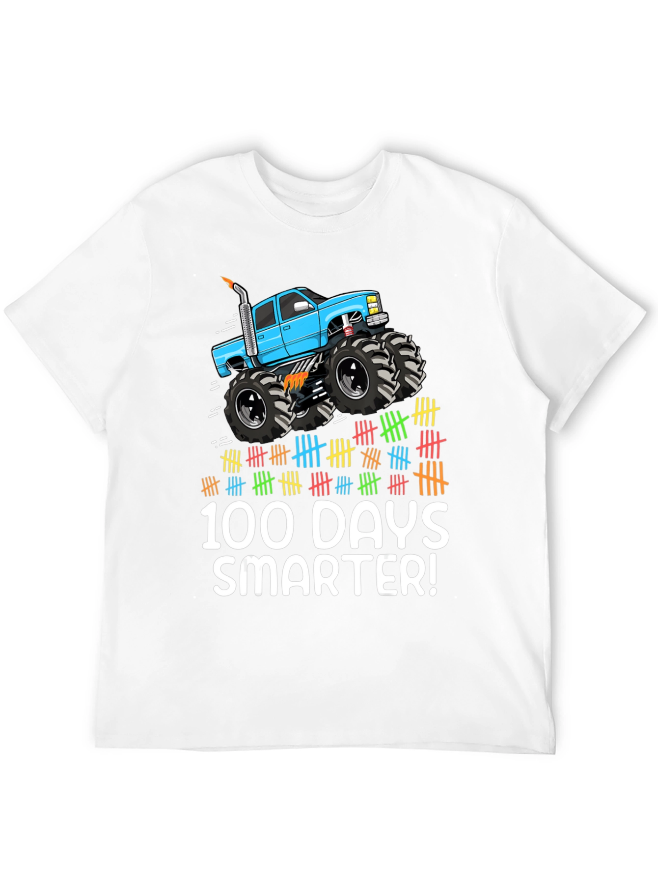 100 Days Smarter Monster Truck Tee