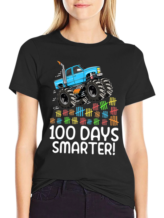 100 Days Smarter Monster Truck Tee