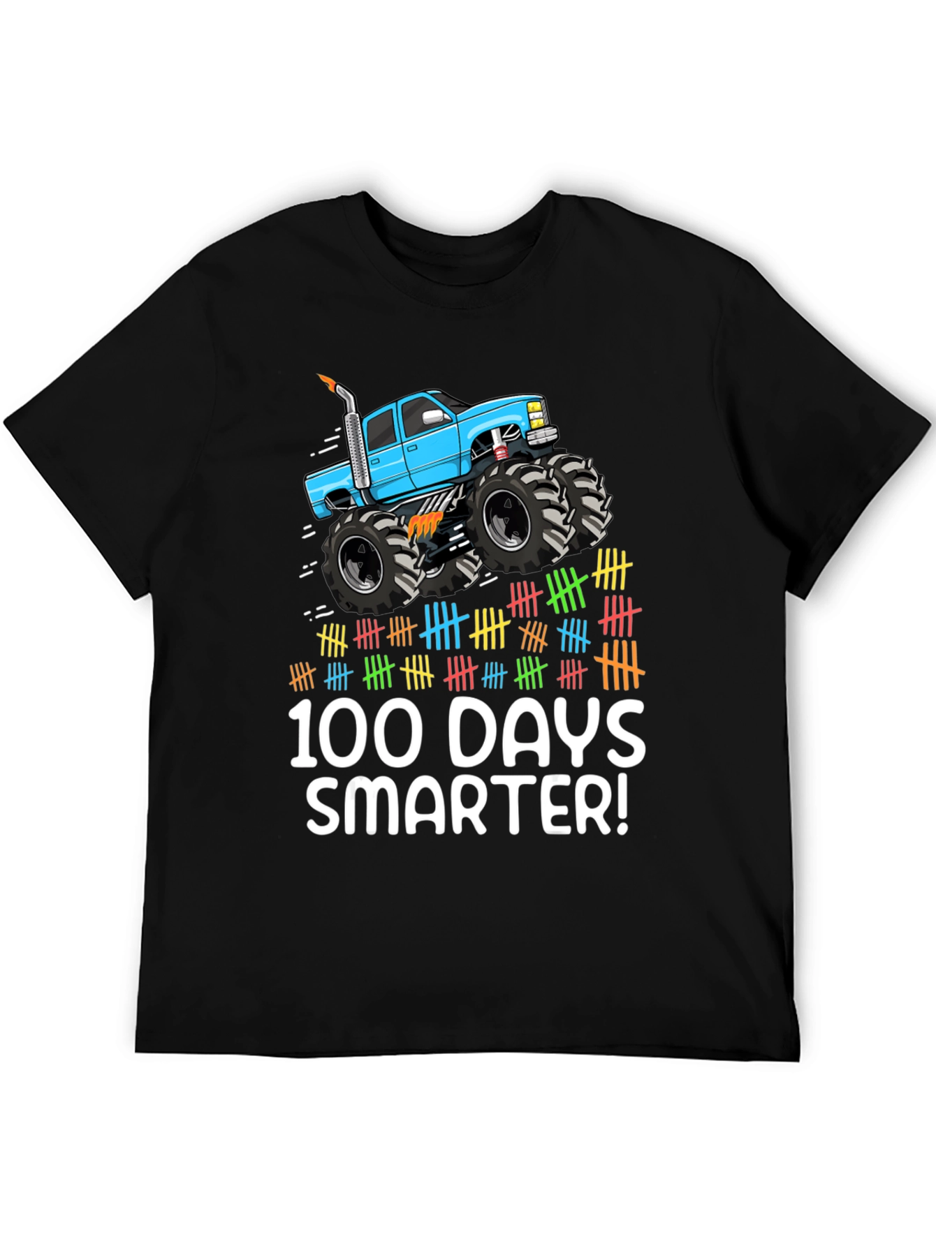 100 Days Smarter Monster Truck Tee
