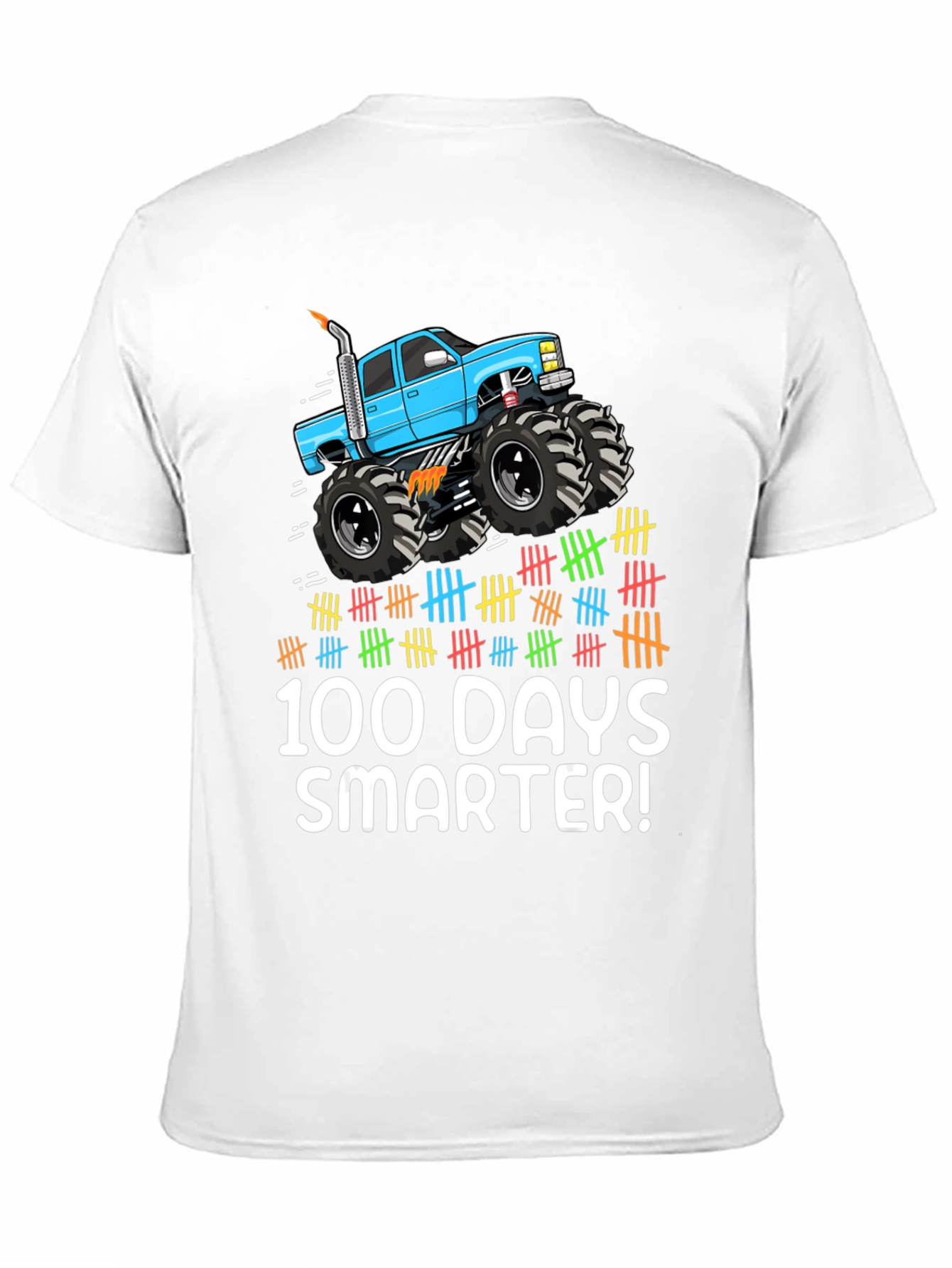 100 Days Smarter Monster Truck Tee