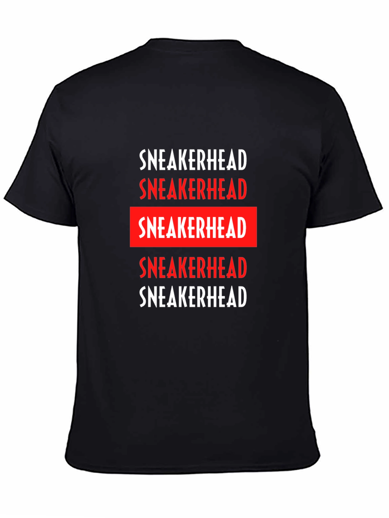 Sneakerhead Graphic Tee - Black Cotton Crew Neck
