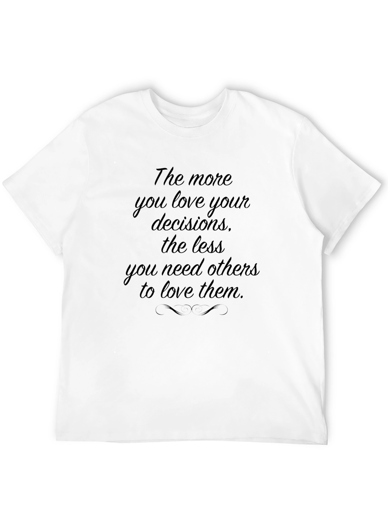 Inspirational Quote T-Shirt - Love Your Decisions