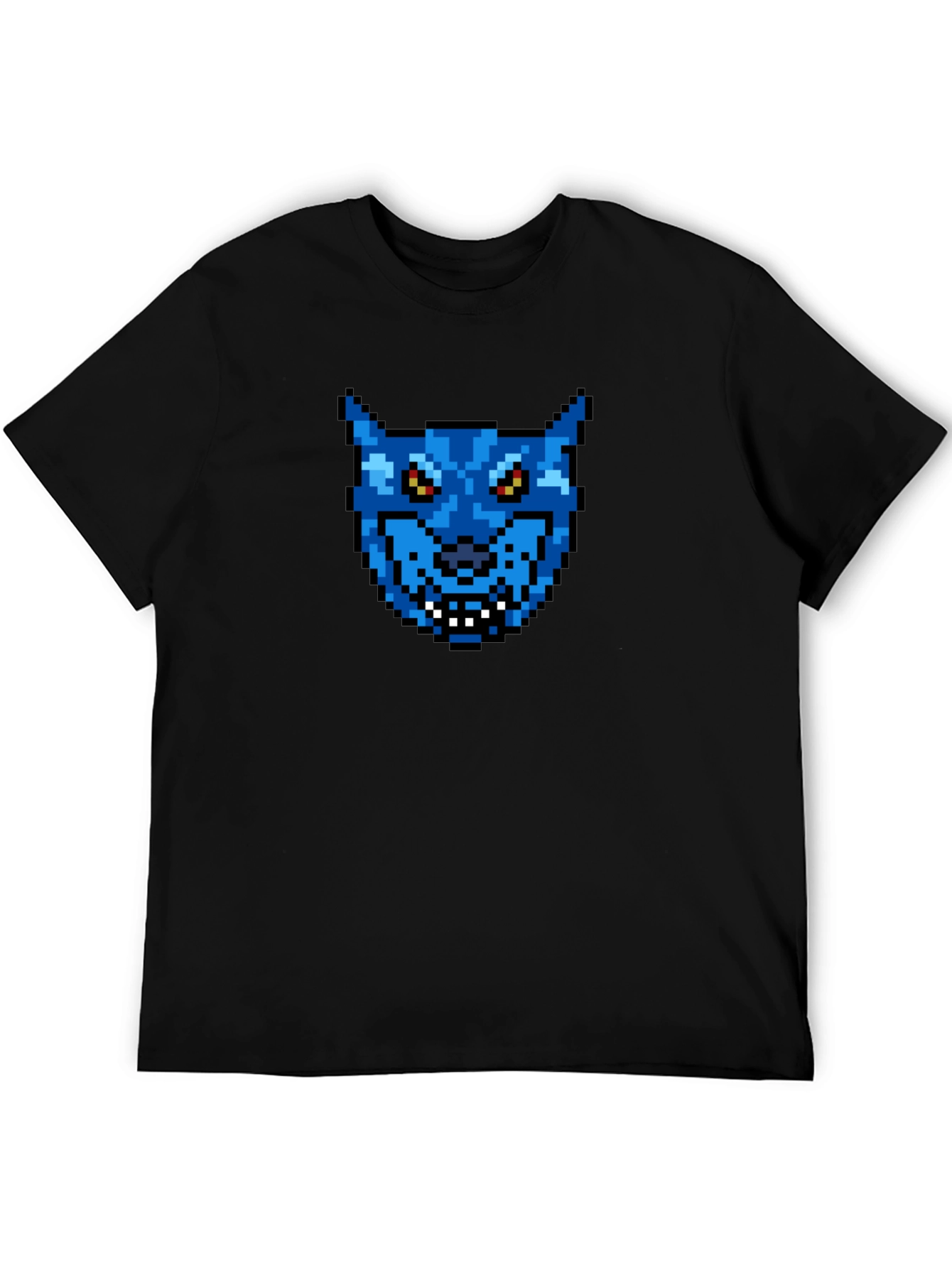 Pixel Art Wolf T-Shirt - Retro Gaming Style!