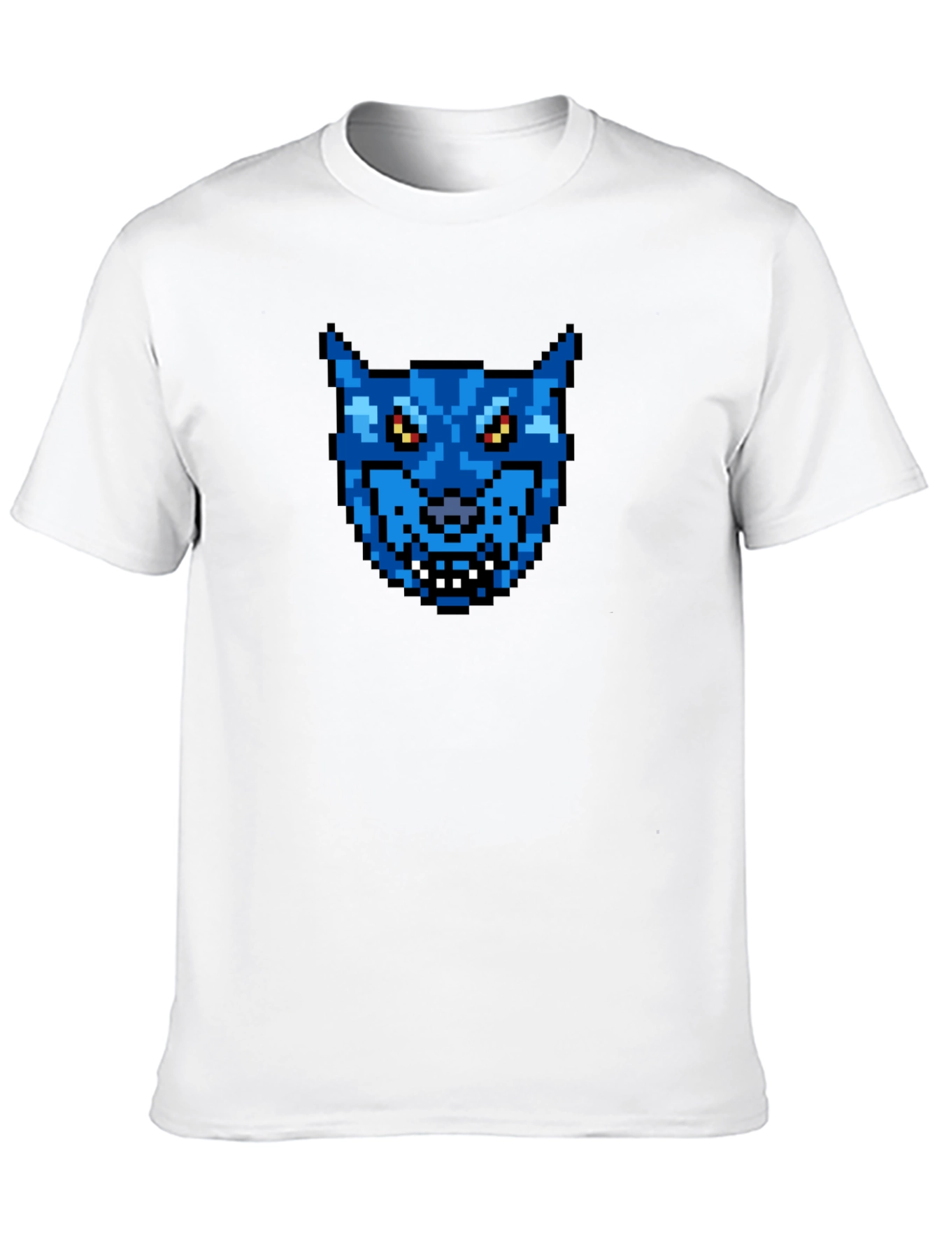 Pixel Art Wolf T-Shirt - Retro Gaming Style!