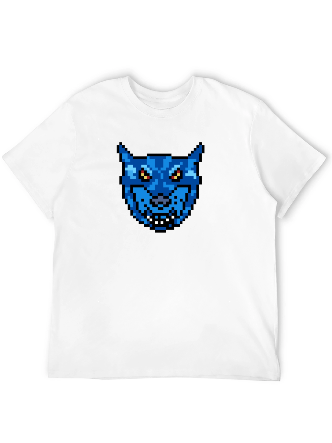Pixel Art Wolf T-Shirt - Retro Gaming Style!