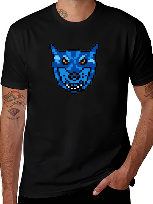 Pixel Art Wolf T-Shirt - Retro Gaming Style!