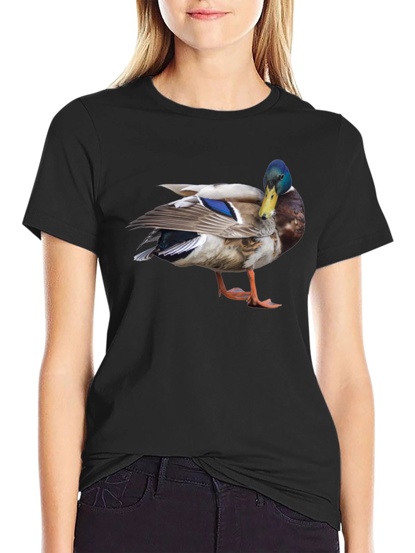 Duck Graphic T-Shirt - Casual Black Tee