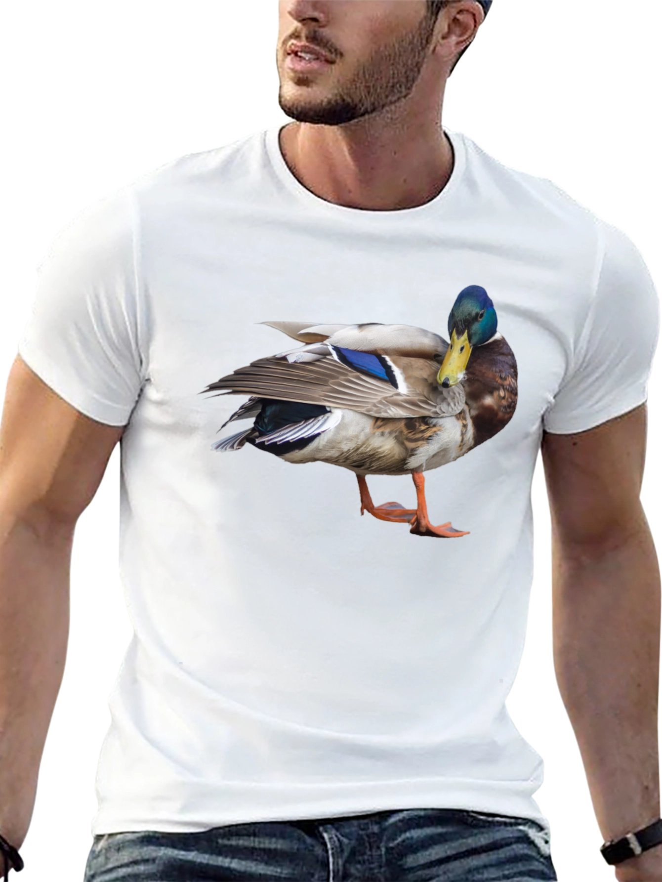 Duck Graphic T-Shirt - Casual Black Tee