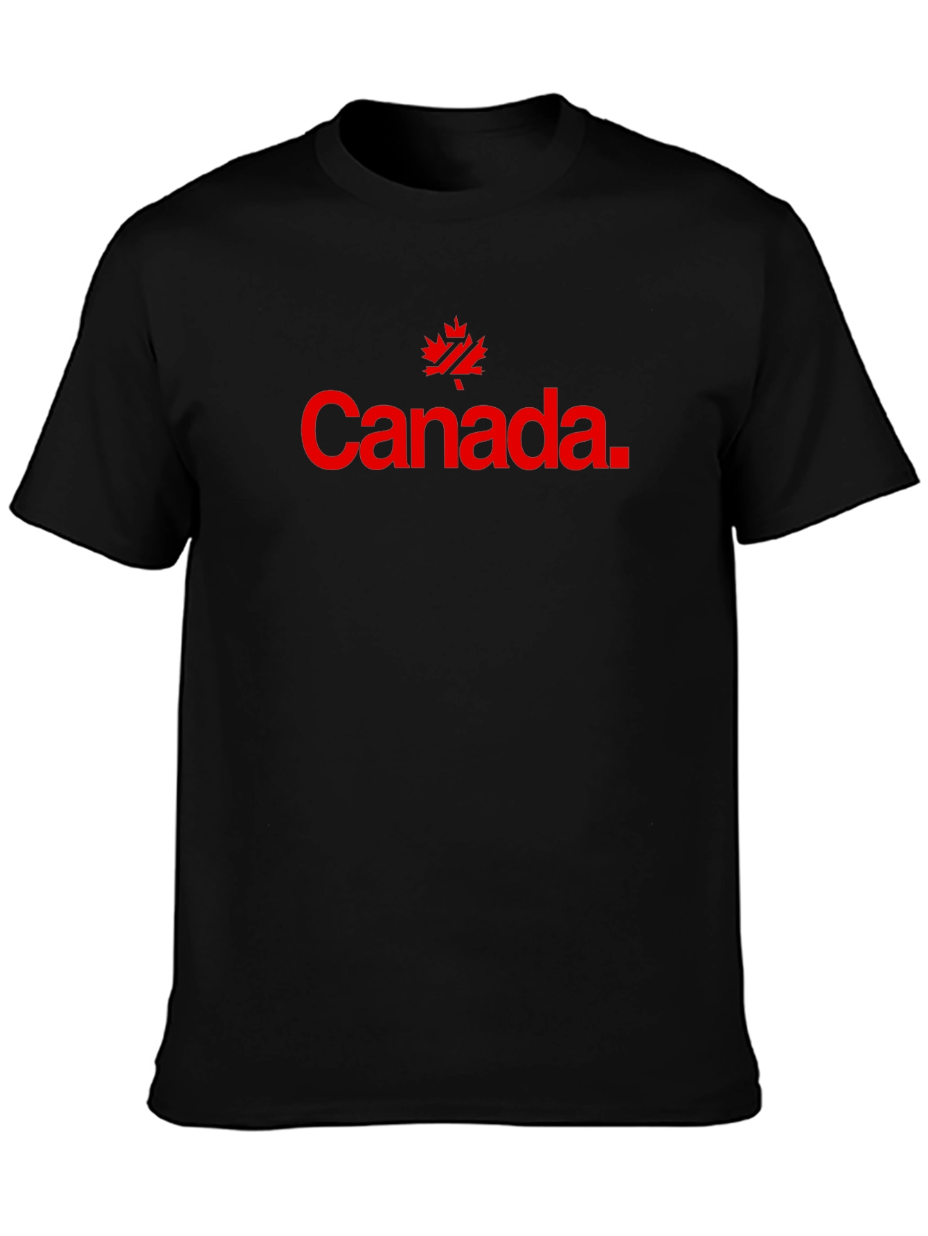 Canada Maple Leaf Graphic Black T-Shirt