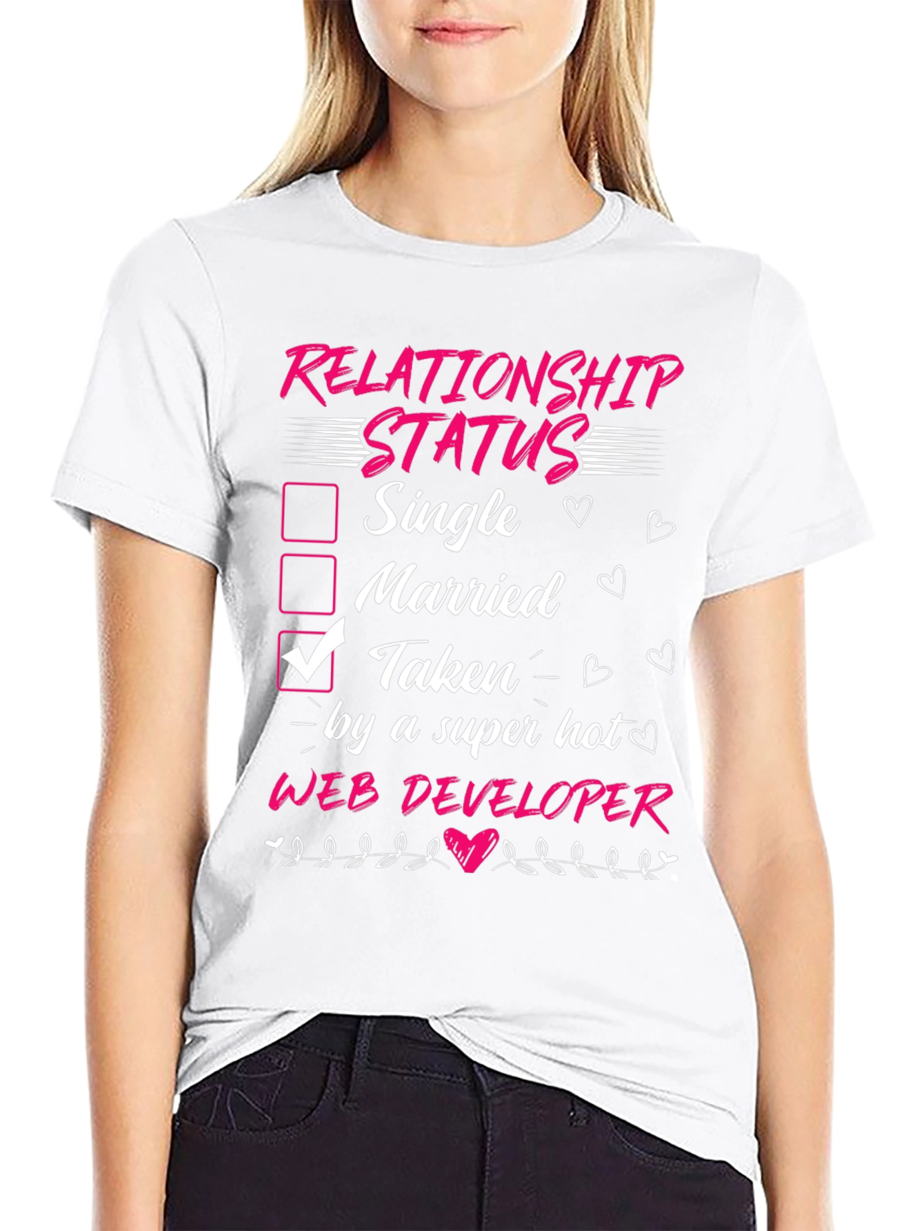 Relationship Status: Taken by a Hot Web Developer Tee