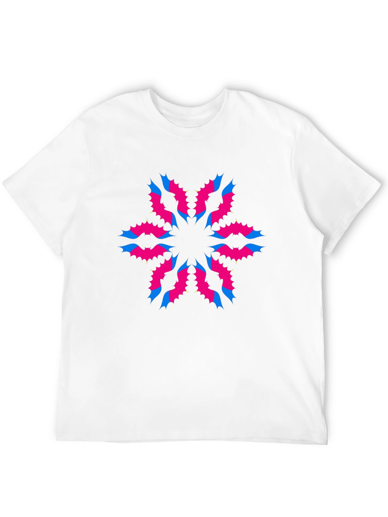 Modern Graphic Print Black T-Shirt
