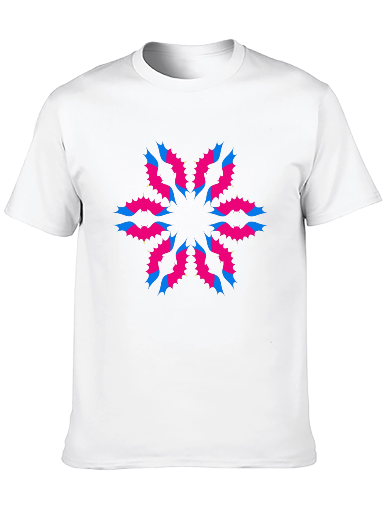 Modern Graphic Print Black T-Shirt