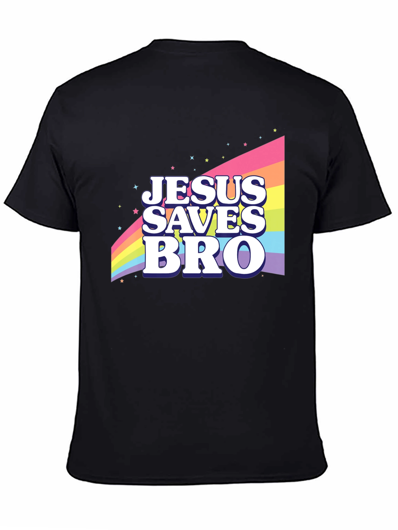 Jesus Saves Bro Rainbow T-Shirt