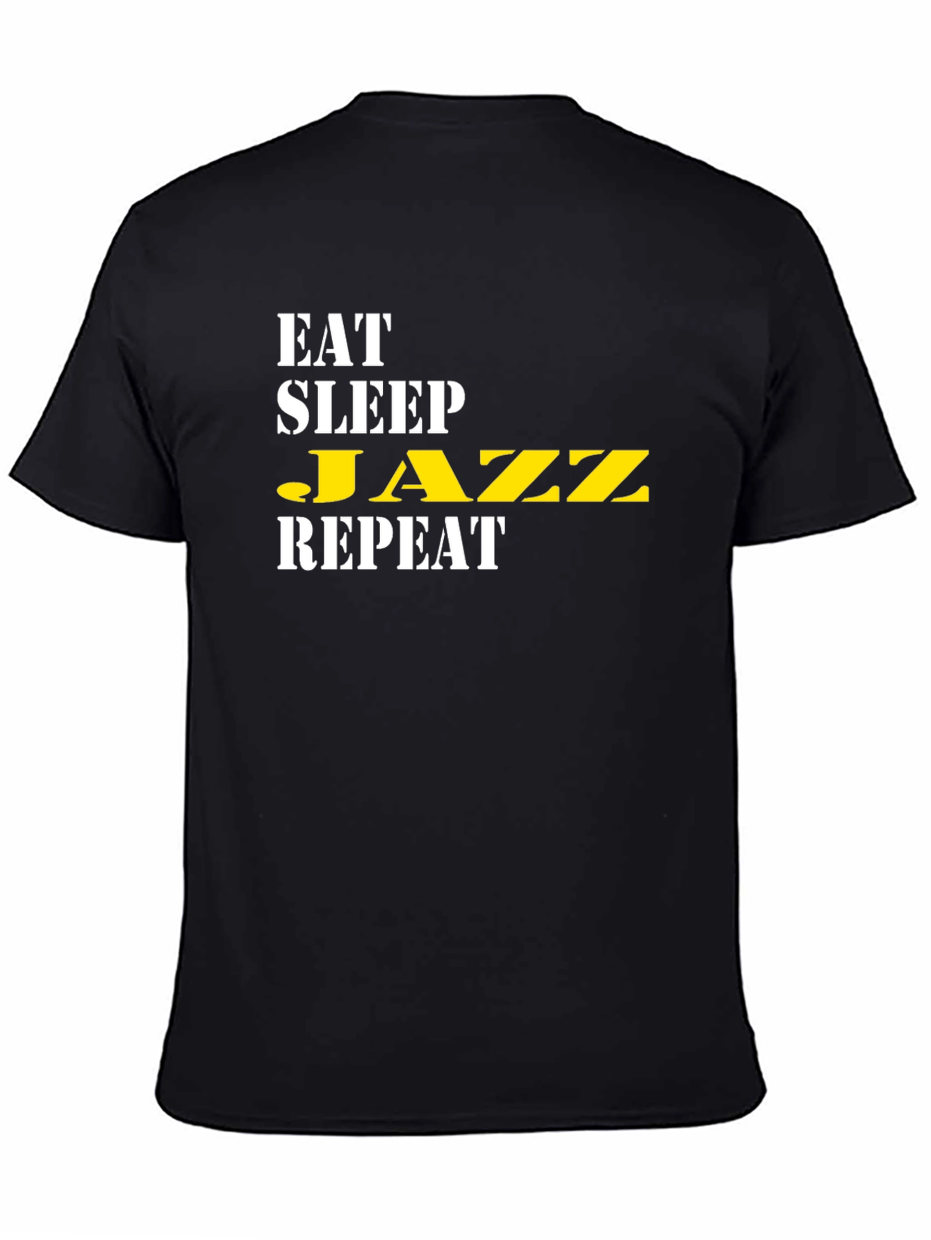 Eat Sleep Jazz Repeat Black T-Shirt