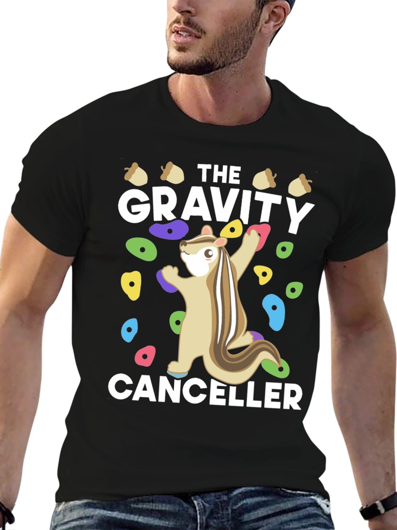 Gravity Canceller Climbing Squirrel Graphic Tee