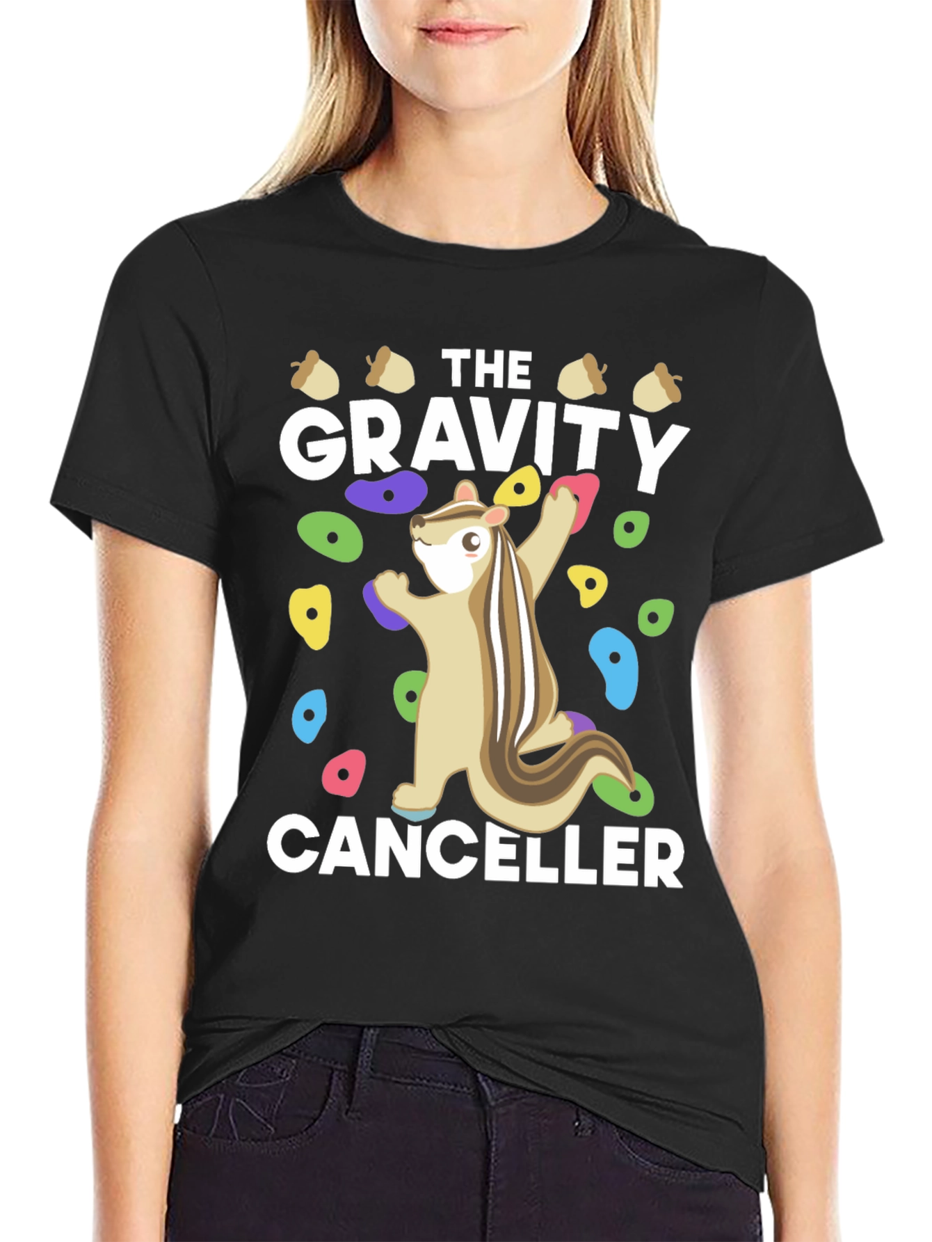 Gravity Canceller Climbing Squirrel Graphic Tee