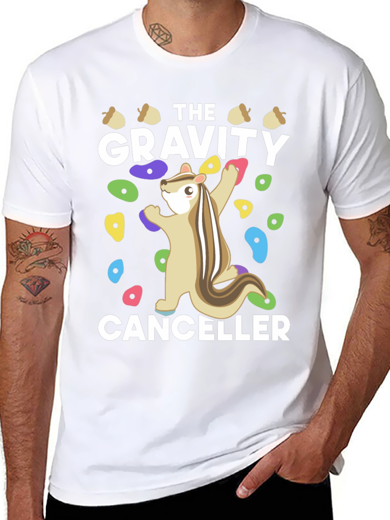 Gravity Canceller Climbing Squirrel Graphic Tee