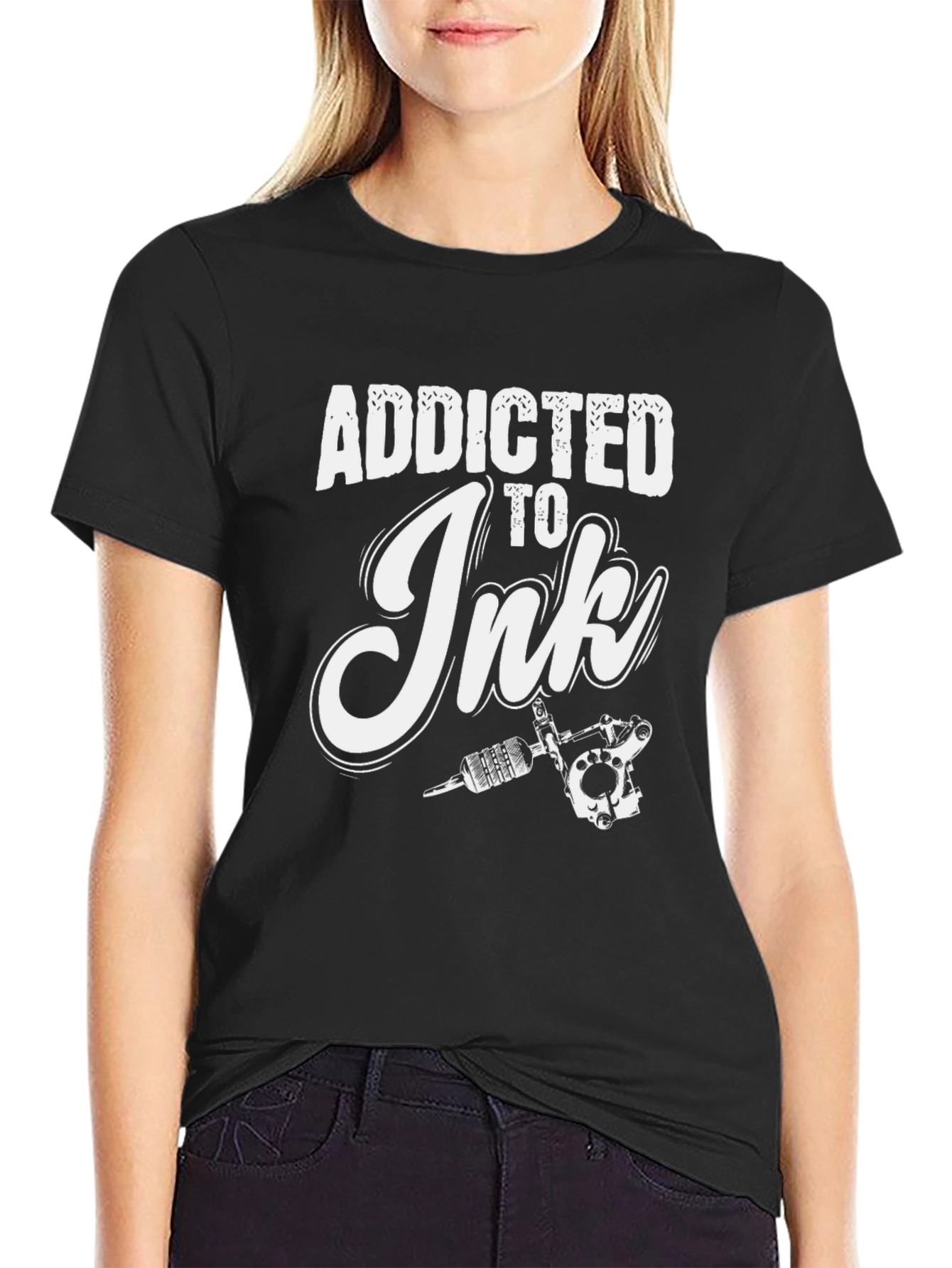 Addicted to Ink Black T-Shirt - Tattoo Lover Apparel