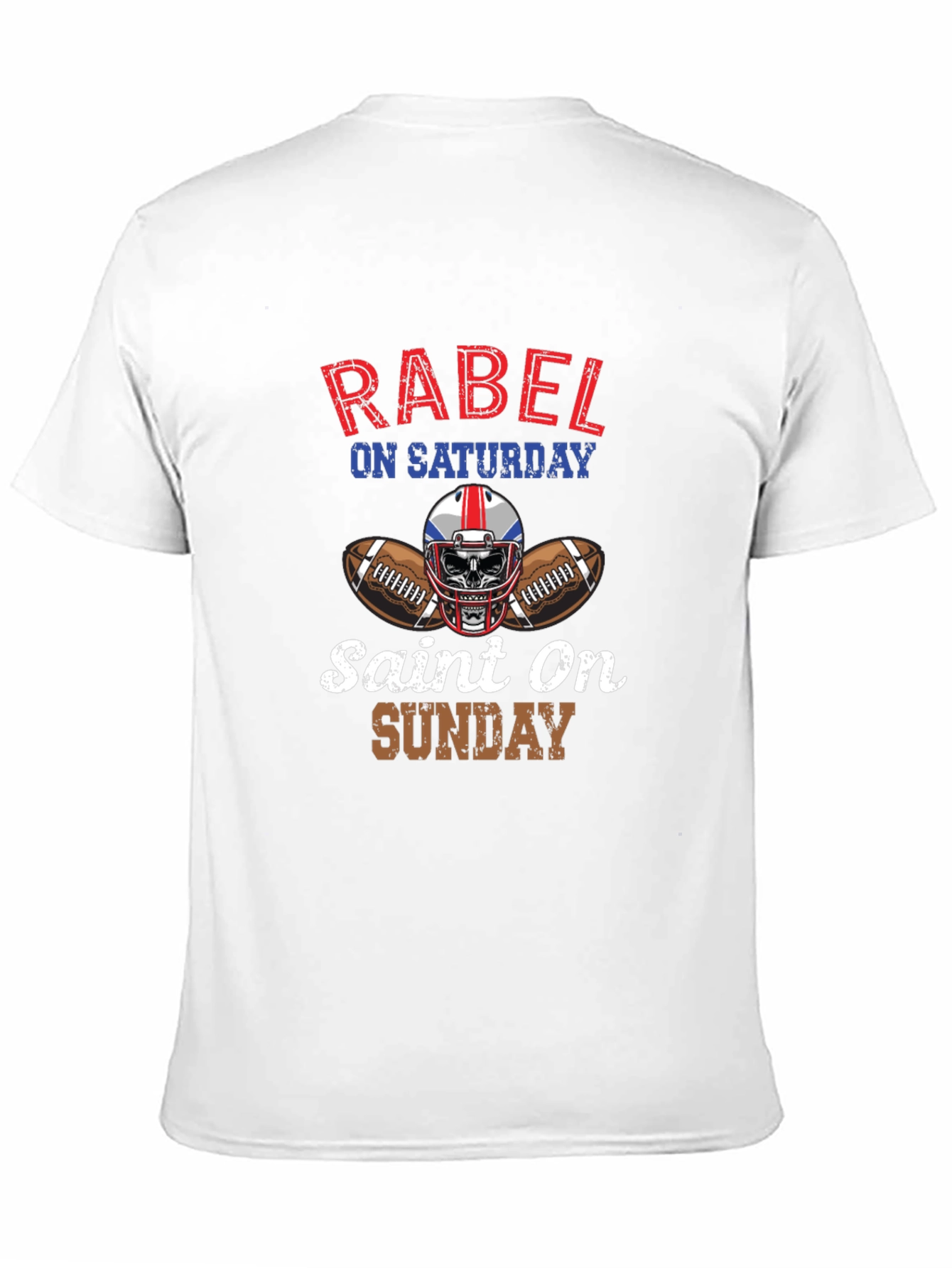 Rebel Saint Football Graphic Tee