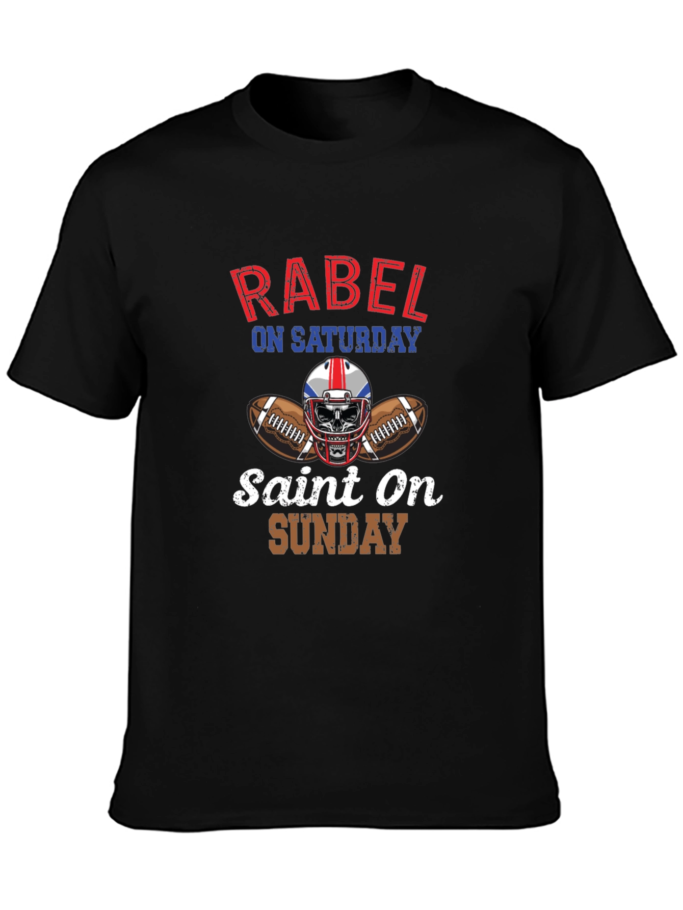 Rebel Saint Football Graphic Tee