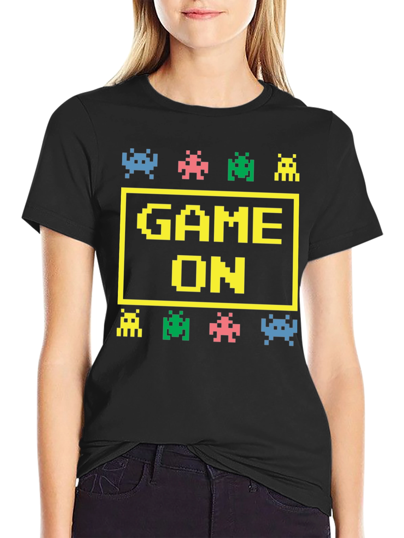 Game On Graphic Tee - Retro Gamer Shirt
