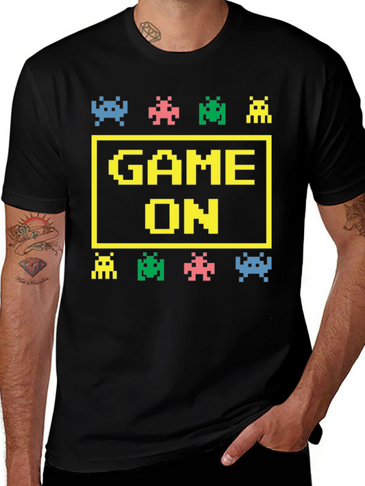 Game On Graphic Tee - Retro Gamer Shirt