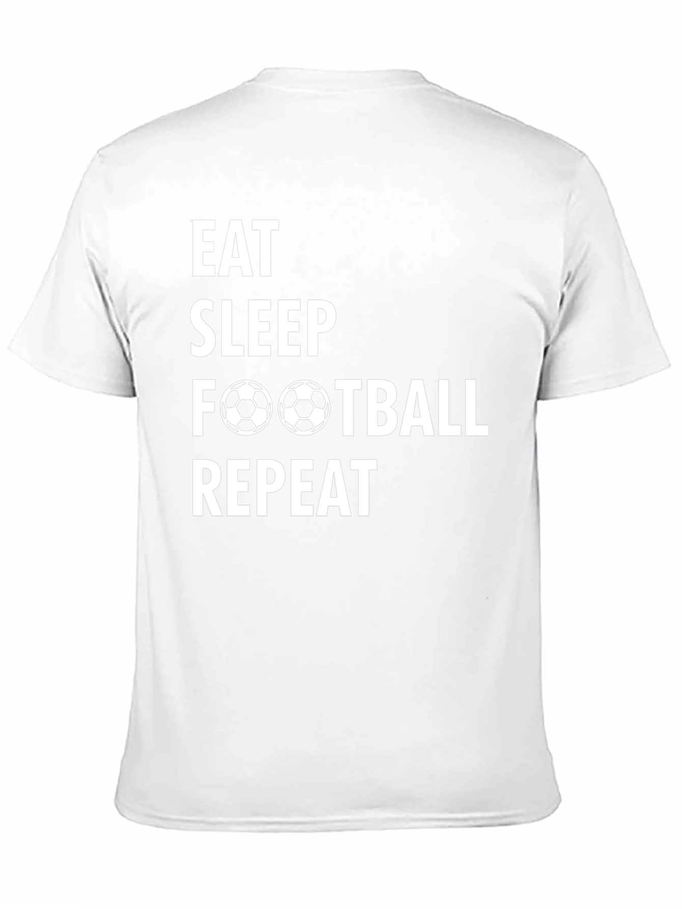 Eat Sleep Football Repeat Graphic T-Shirt