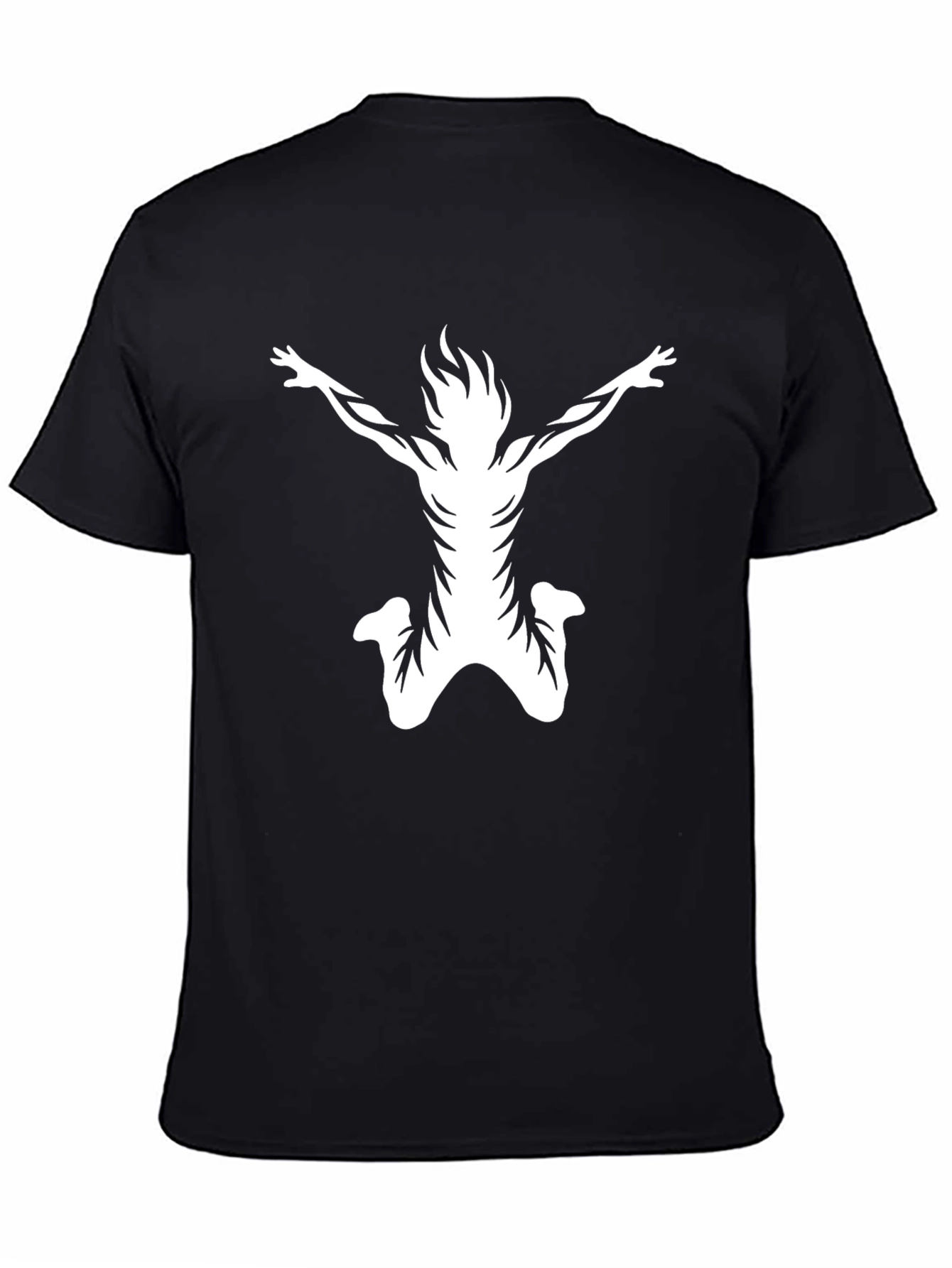 Black Graphic Tee - Abstract Jumper Design