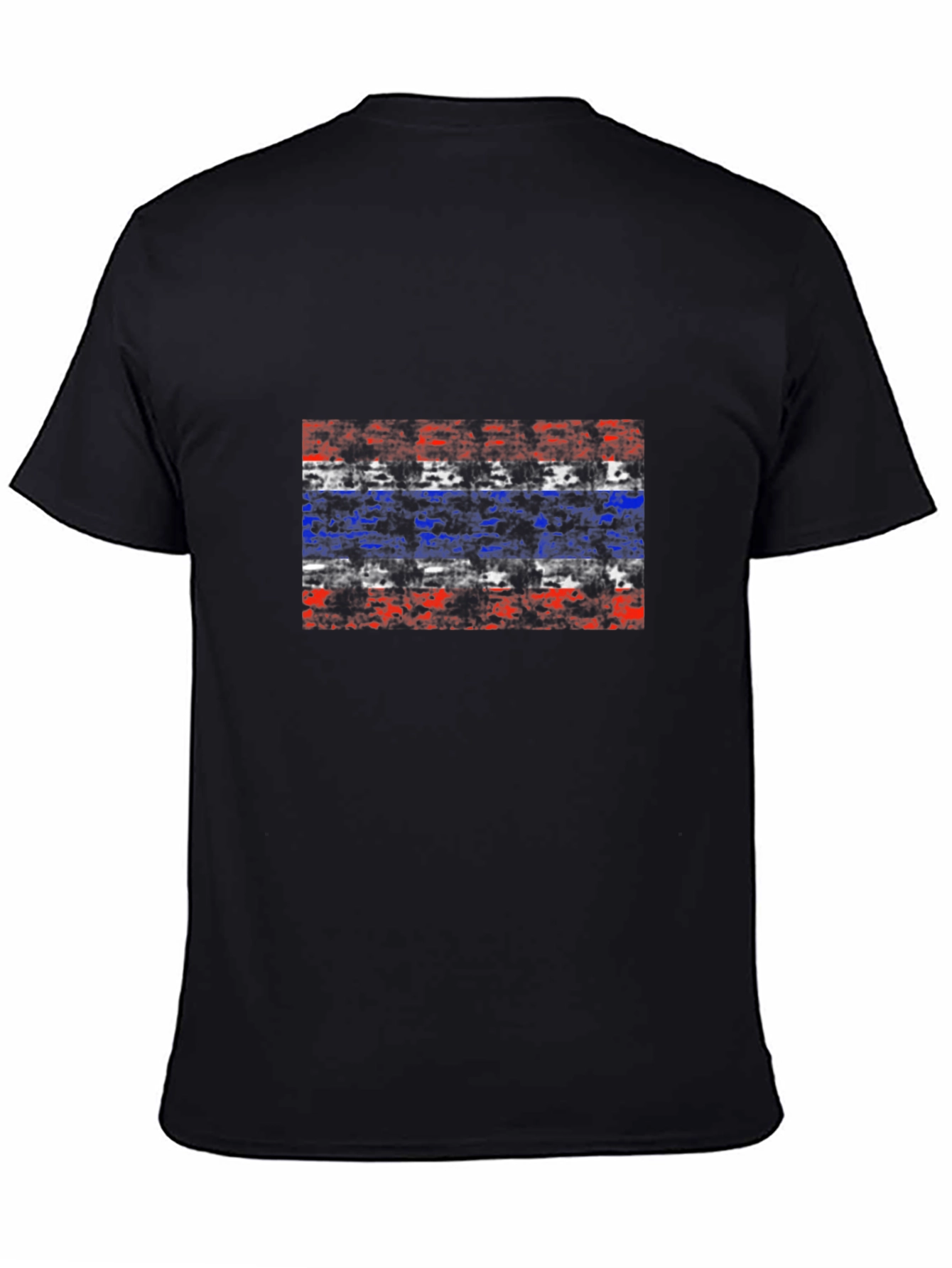 Thailand Flag Graphic Black T-Shirt