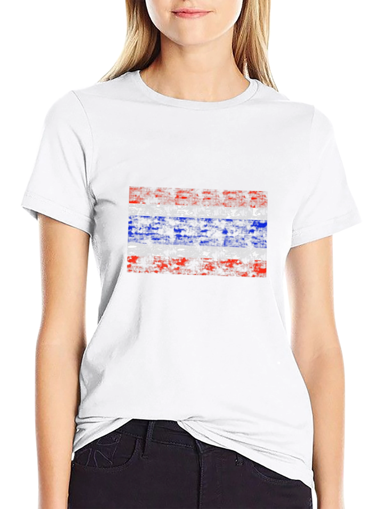 Thailand Flag Graphic Black T-Shirt